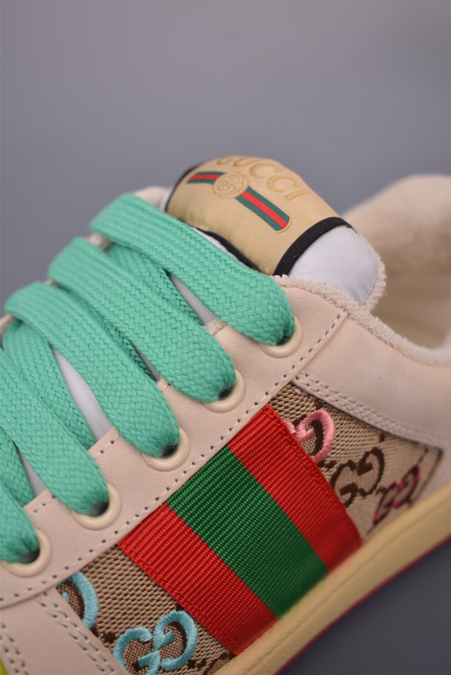 Gucci Screener Leather Sneakers - Distressed Design & Iconic Gucci Detailing 7 i1759282062056 3749 0 6