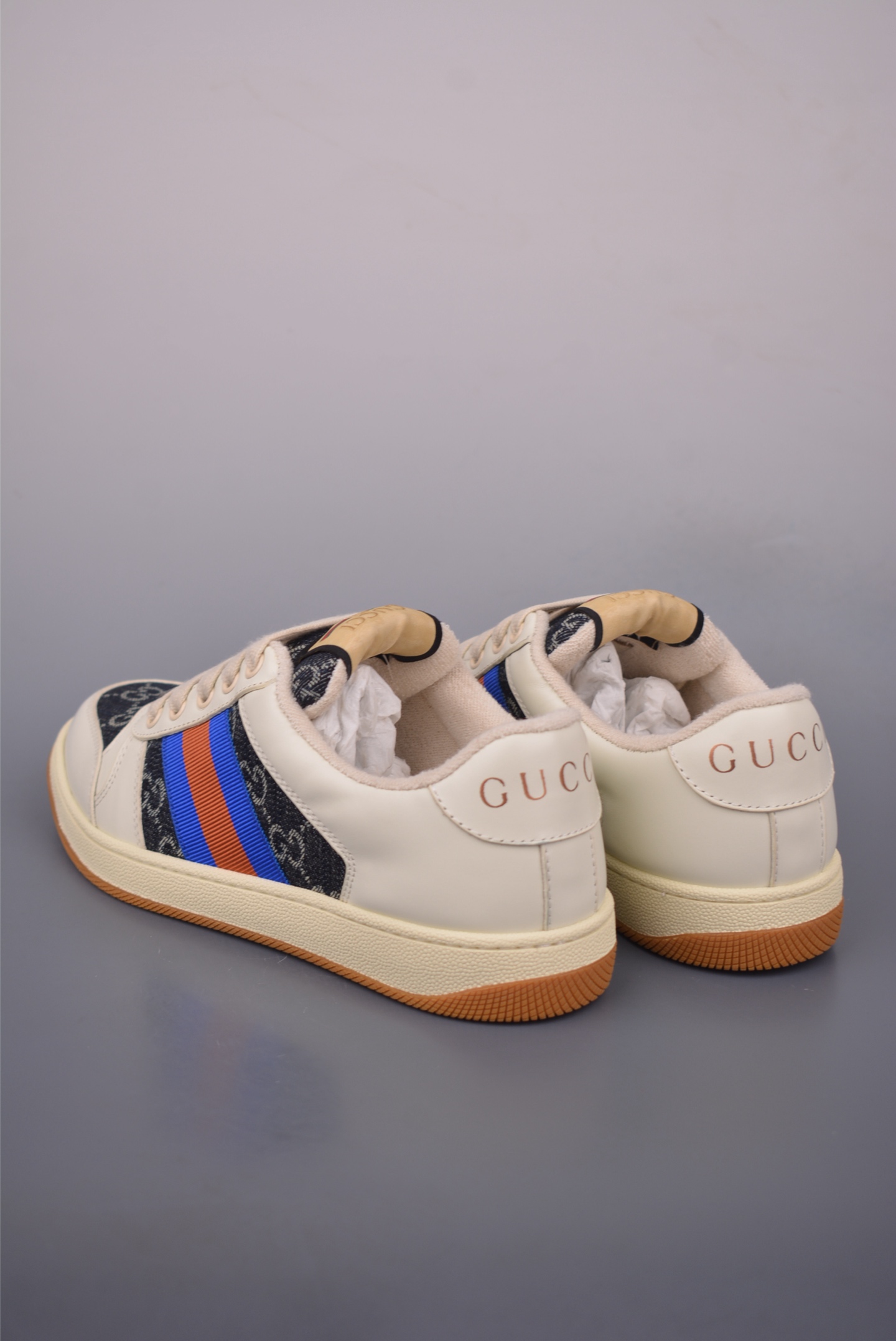 Gucci Screener Sneaker Dirty Effect Leather and Fabric GG 2936 2 i1759282172304 715 0 1