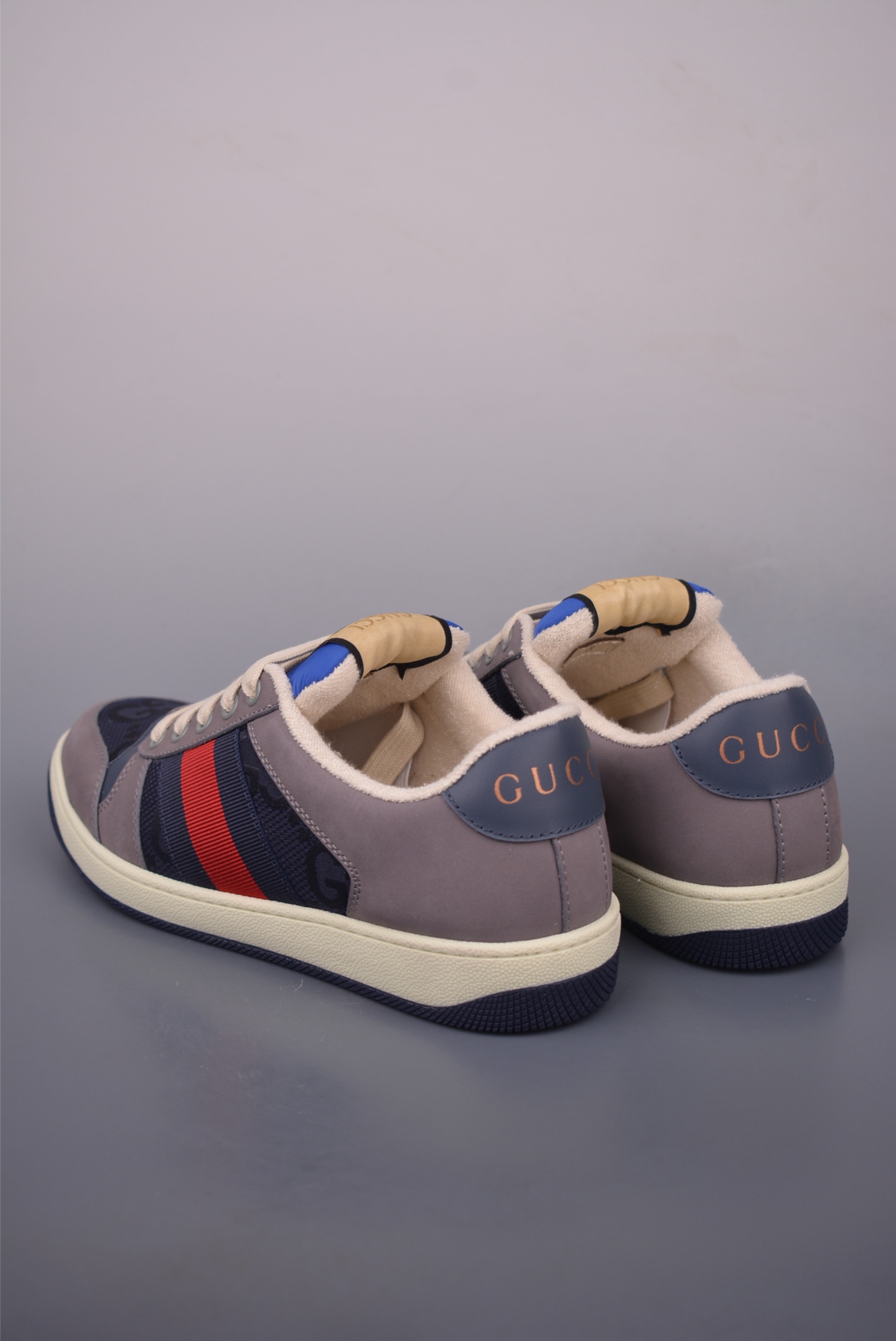 Gucci Screener Sneaker Dirty Effect Leather Low Top Lace-up Unisex Shoes 2 i1759283178915 8865 0 1
