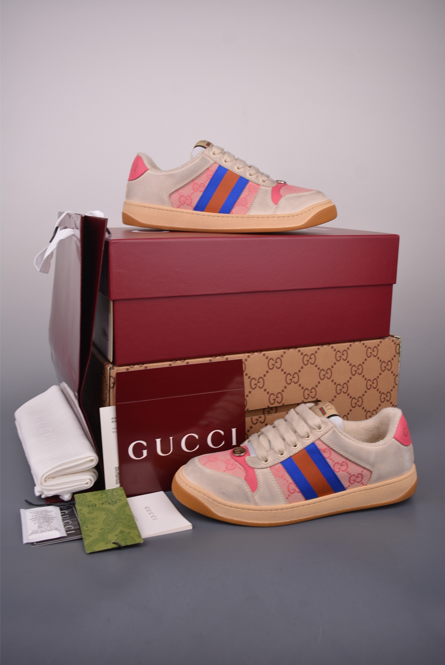 Gucci Screener Sneakers - Distressed Design & Premium Italian Leather 5 i1759283271442 6417 0 4
