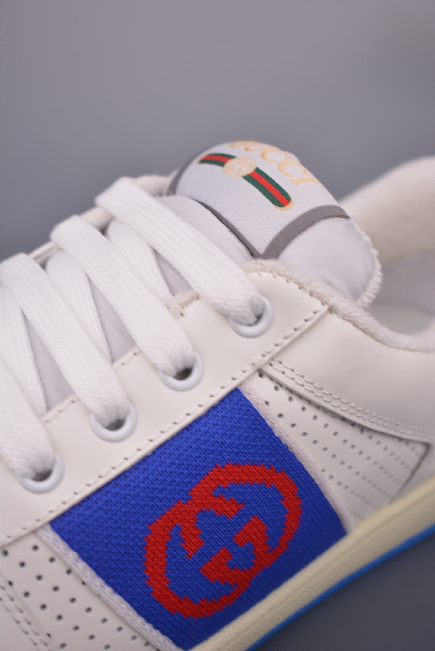 Gucci Screener Leather Sneaker With Interlocking G - Men's Athletic Shoe 8 i1759283484972 9391 0 6