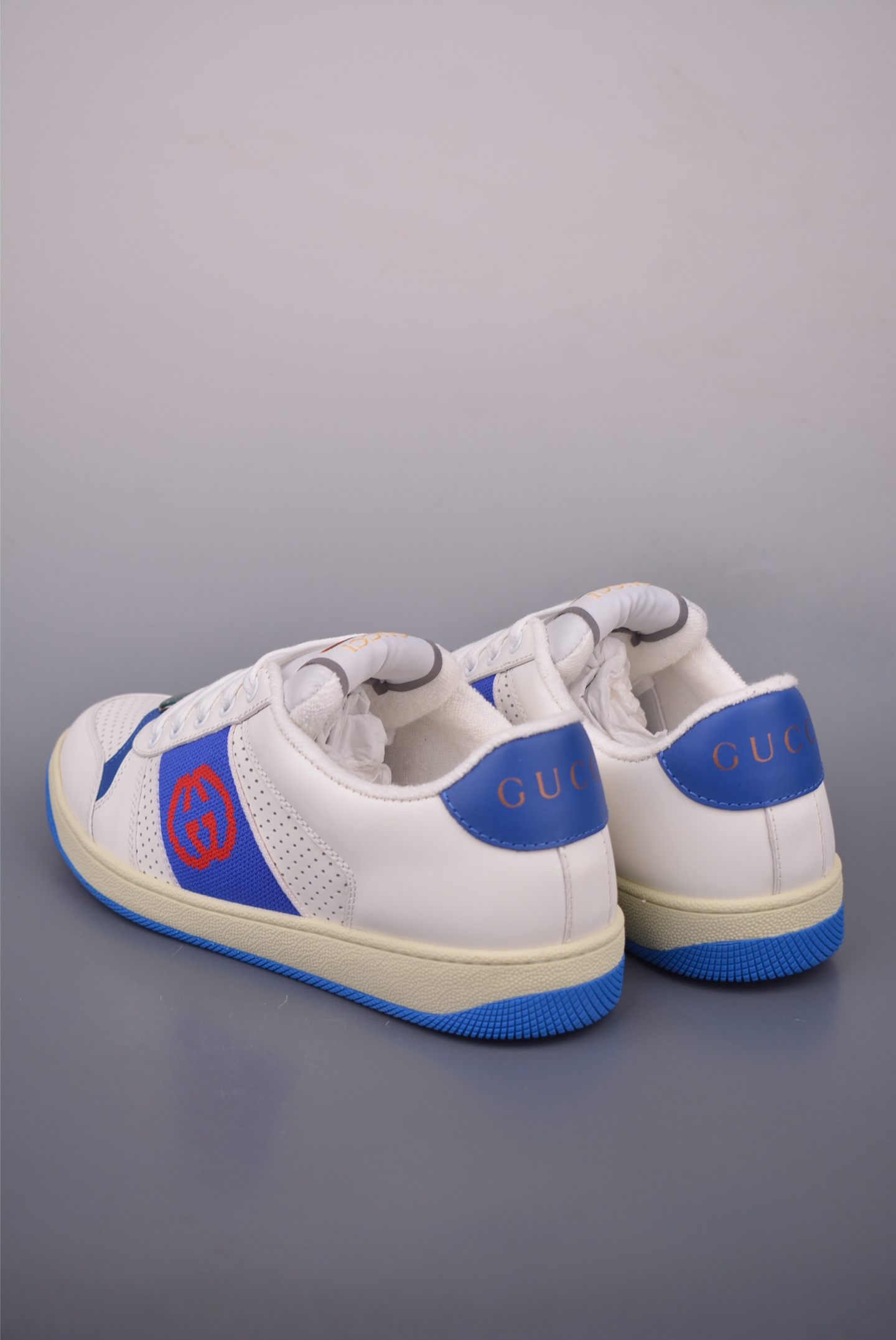 Gucci Screener Leather Sneaker With Interlocking G - Men's Athletic Shoe 3 i1759283493615 6435 0 1