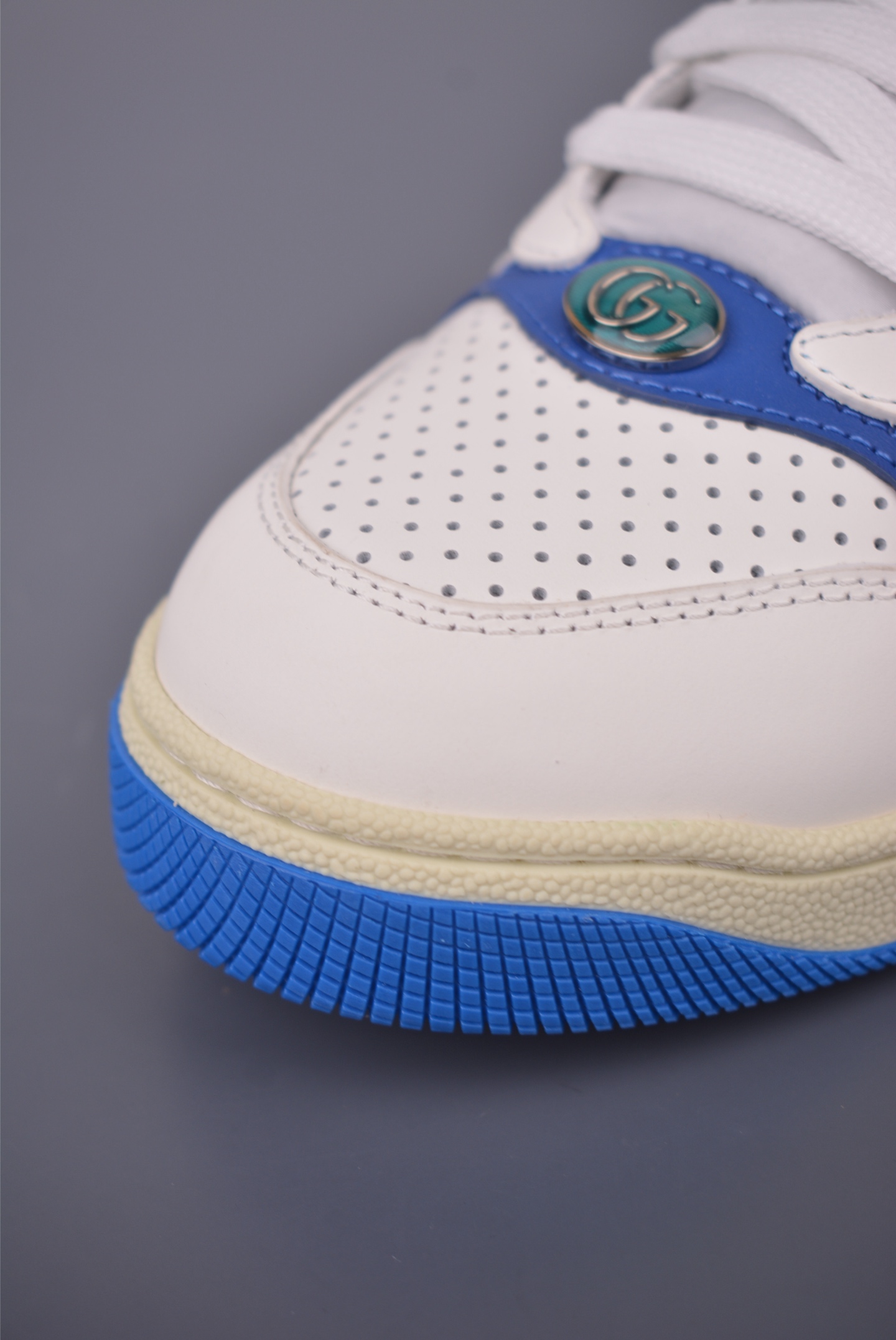 Gucci Screener Leather Sneaker With Interlocking G - Men's Athletic Shoe 7 i1759283493625 9650 0 5