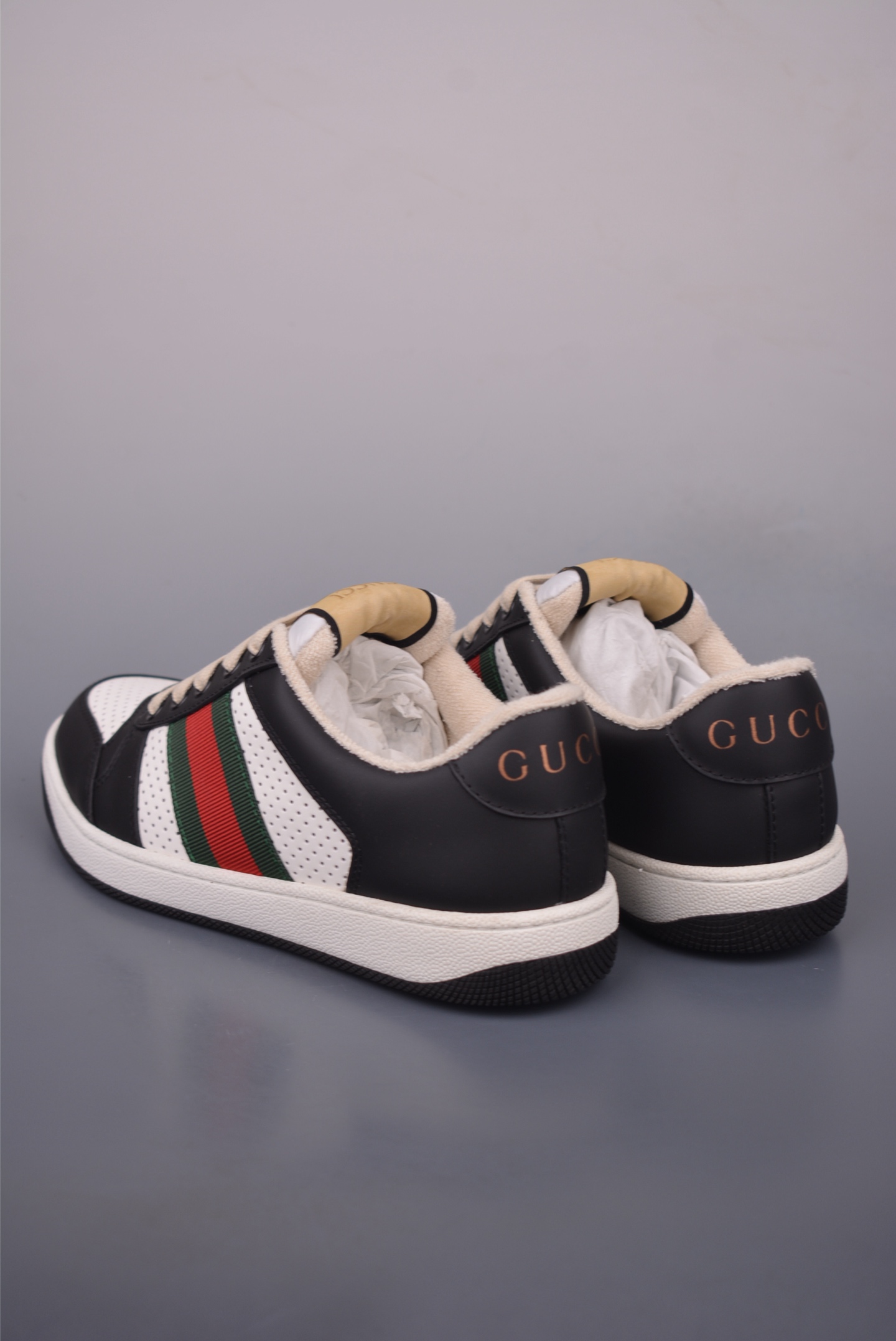 Gucci Screener Sneakers - Distressed Leather, Iconic Stripe, Fashionable Comfort 3 i1759283575896 7227 0 1
