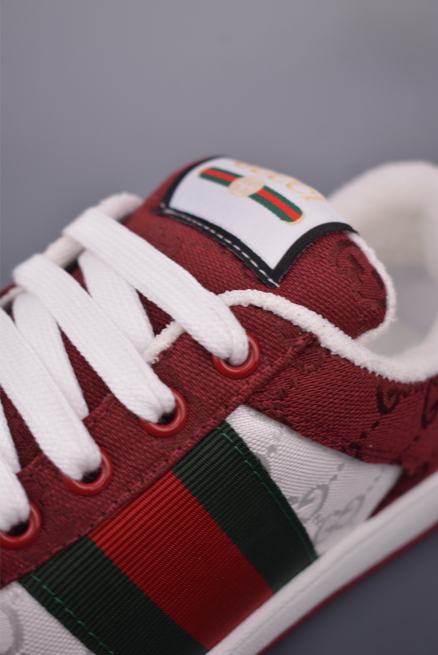 Gucci Screener Leather Sneakers - Burgundy and White, Iconic Style 7 i1759283746215 4184 0 6