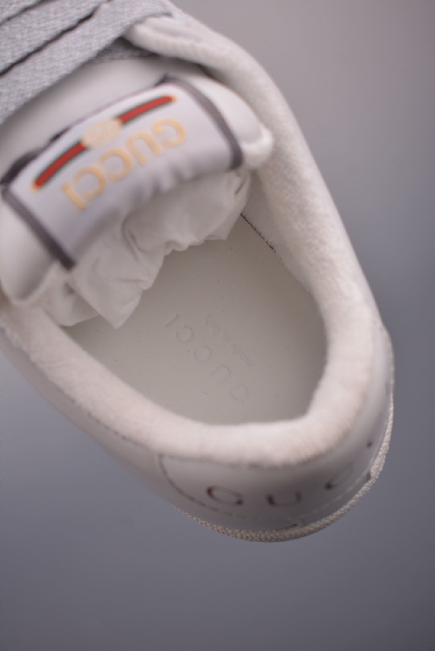 Gucci Screener Sneakers - White Leather, Enamel Buckle, Distressed Finish 10 i1759284025486 9989 0 8