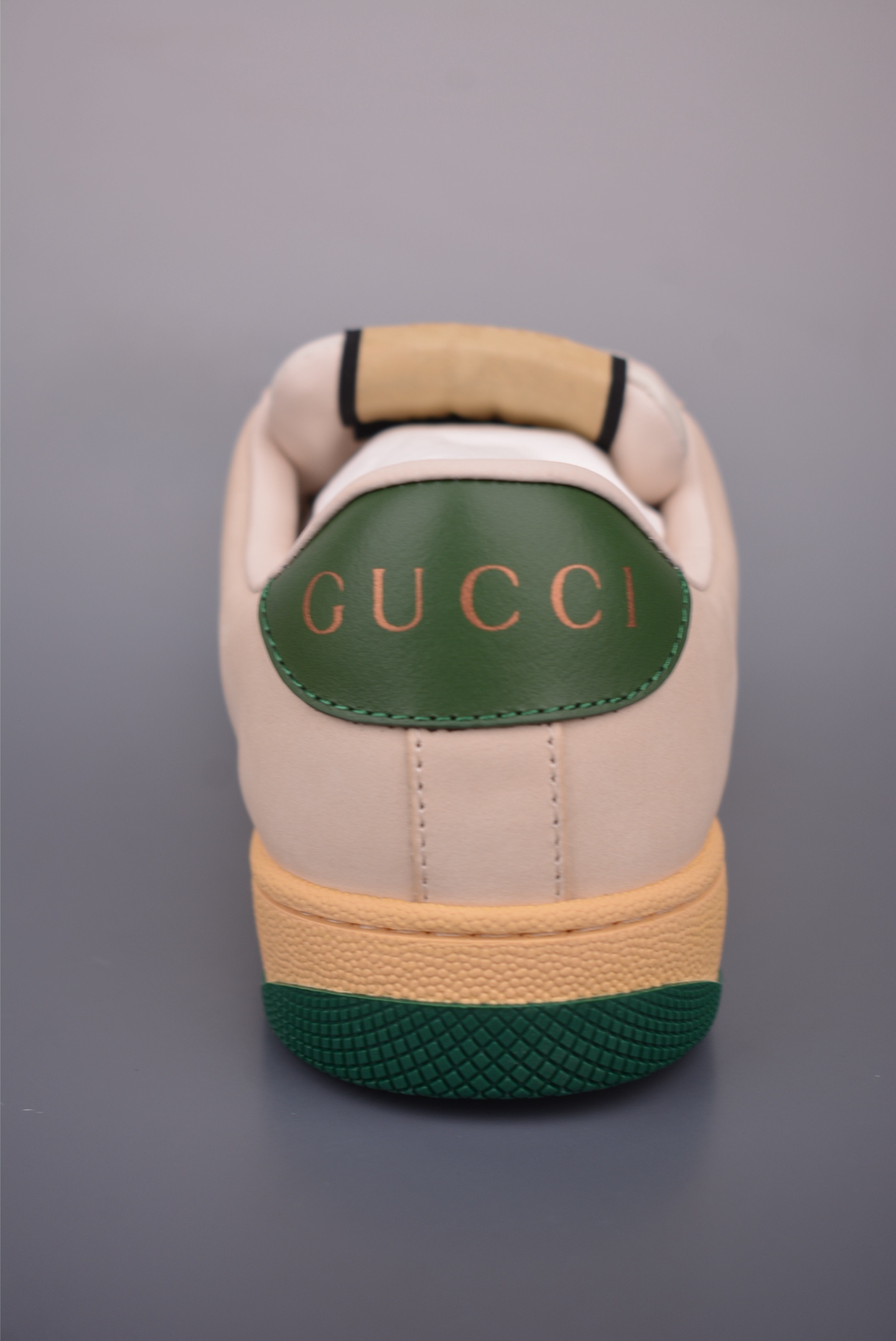 Gucci Screener Leather Sneakers with Crystals and Green Trim 4 i1759284702072 7897 0 3