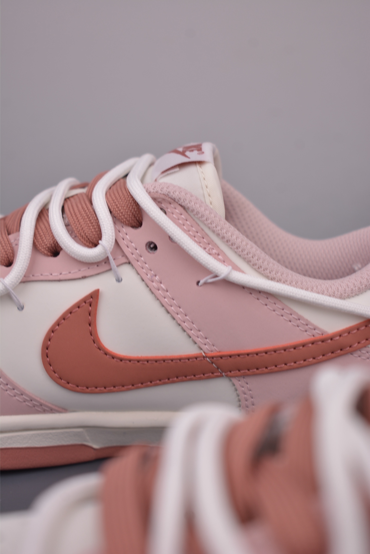 Nike SB Dunk Low "Just Do It" Pink & White Deconstructed Sneakers 9 i1759534552086 7853 0 7