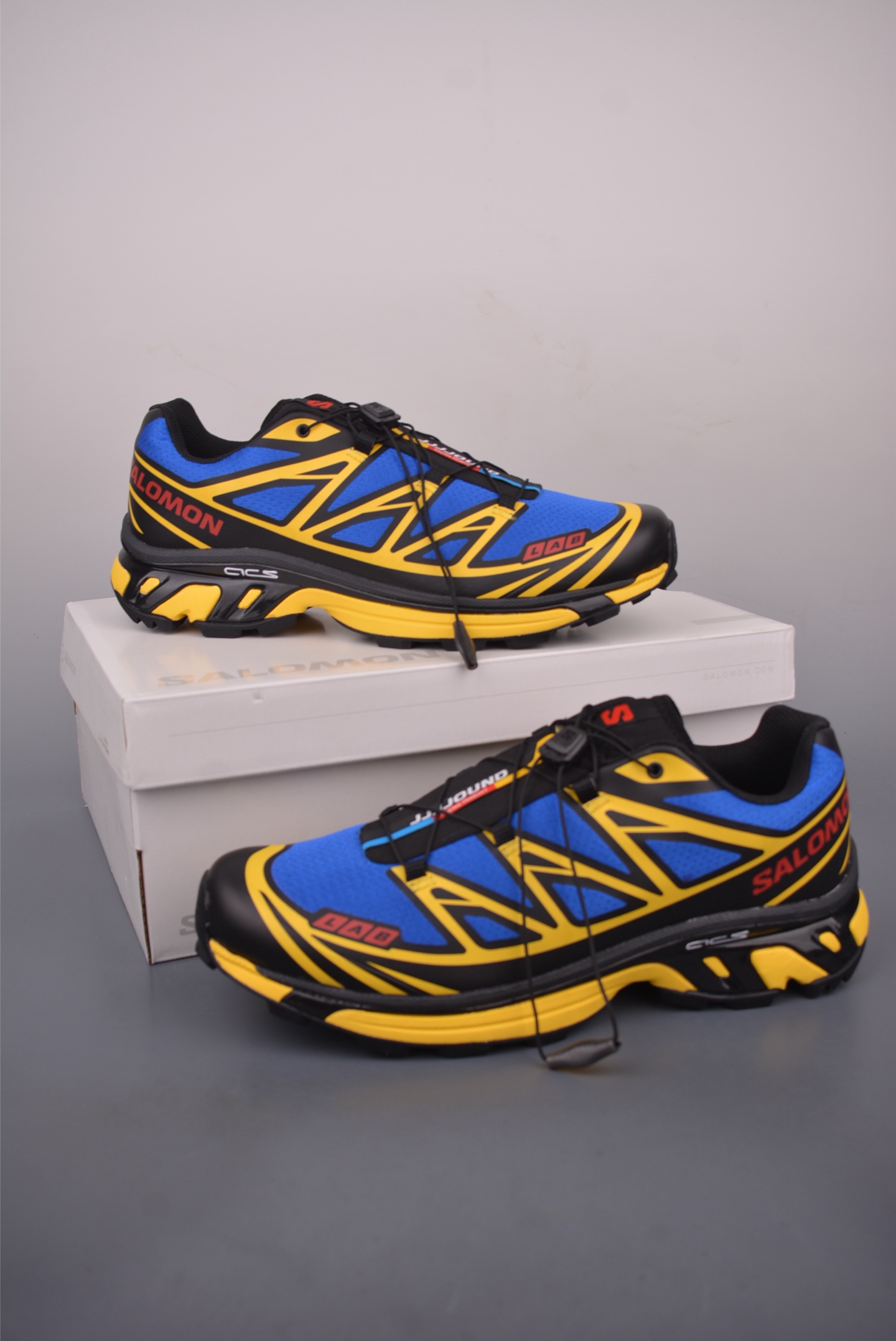 Salomon XT-6 JJJJOUND Retro Outdoor Trail Running Shoes - Blue/Yellow 6 i1759534720068 7101 0 4