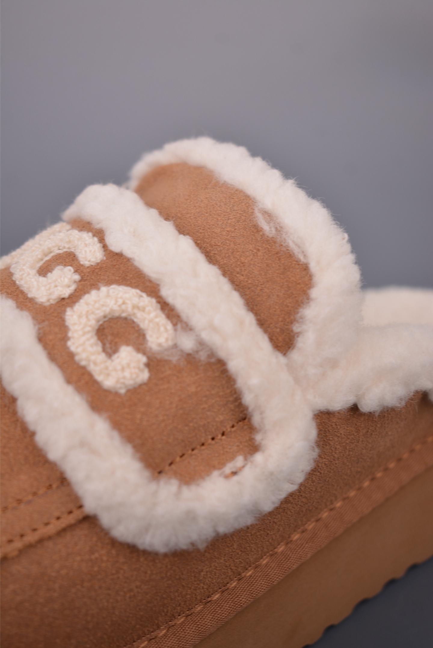 200 UGG 小胖丁系列加厚款 穆勒风包头5CM半拖鞋 民族风秋冬雪地靴 9241