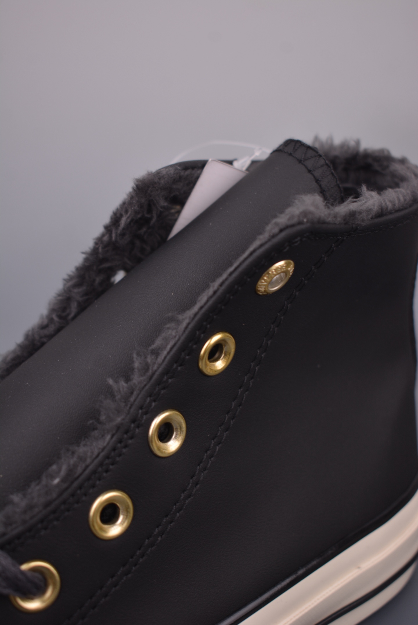 Converse Chuck 1970s Leather Fur-Lined High-Top Sneakers - Gold Accents 8 i1759622244593 8512 0 6