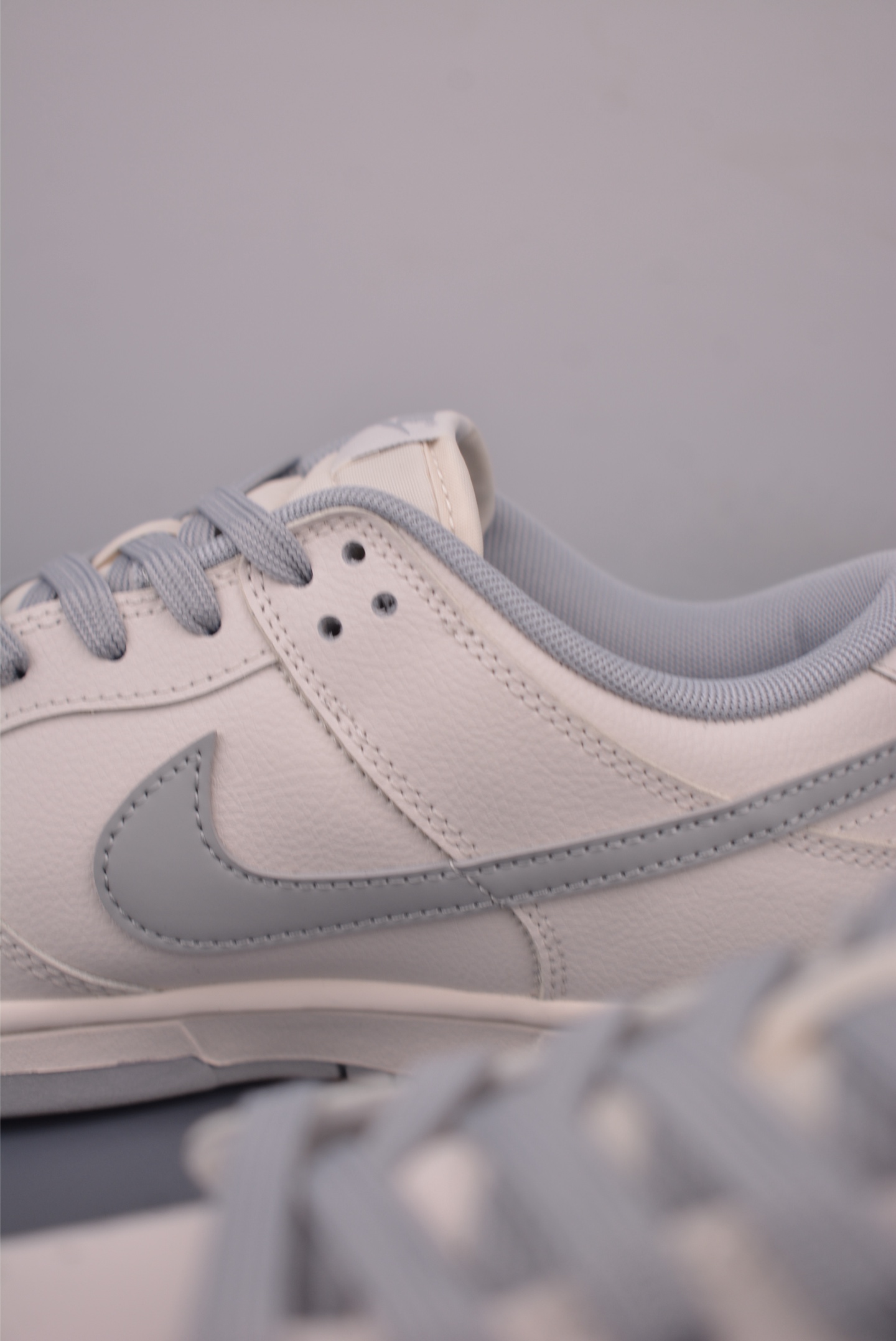 Nike SB Dunk Low Grey and White Premium Leather Sneakers - Size 40-46 9 i1759623237857 2800 0 7