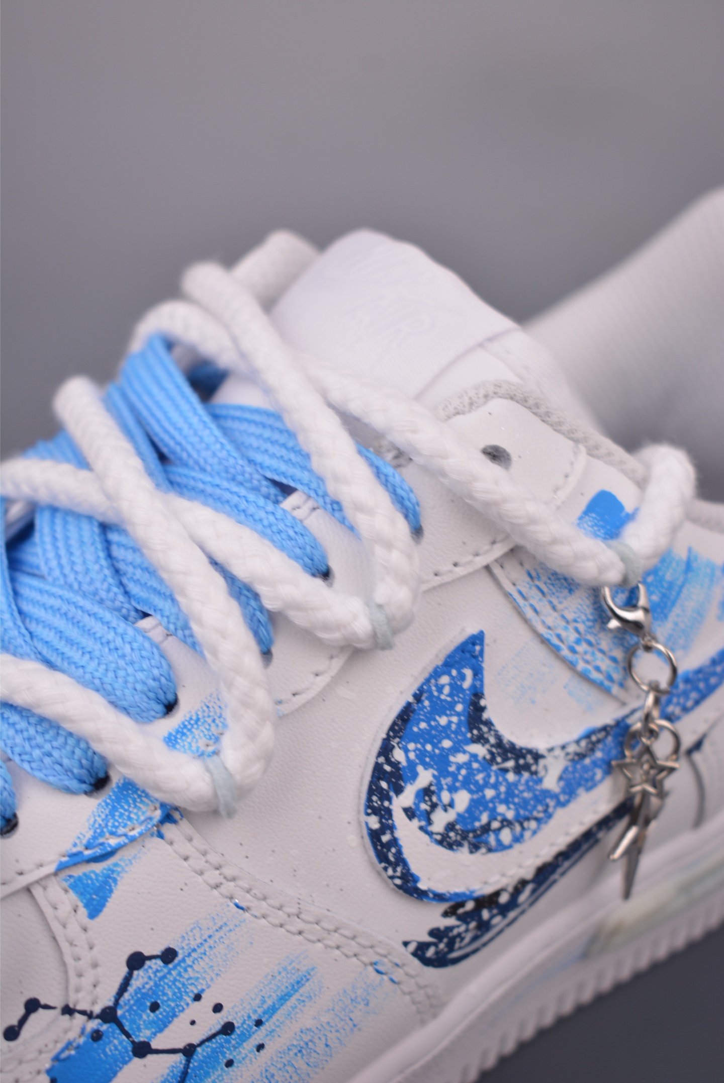 Nike Air Force 1 Low 'Zodiac' Custom White/Blue Men's Sneakers 7 i1759623944841 8888 0 6