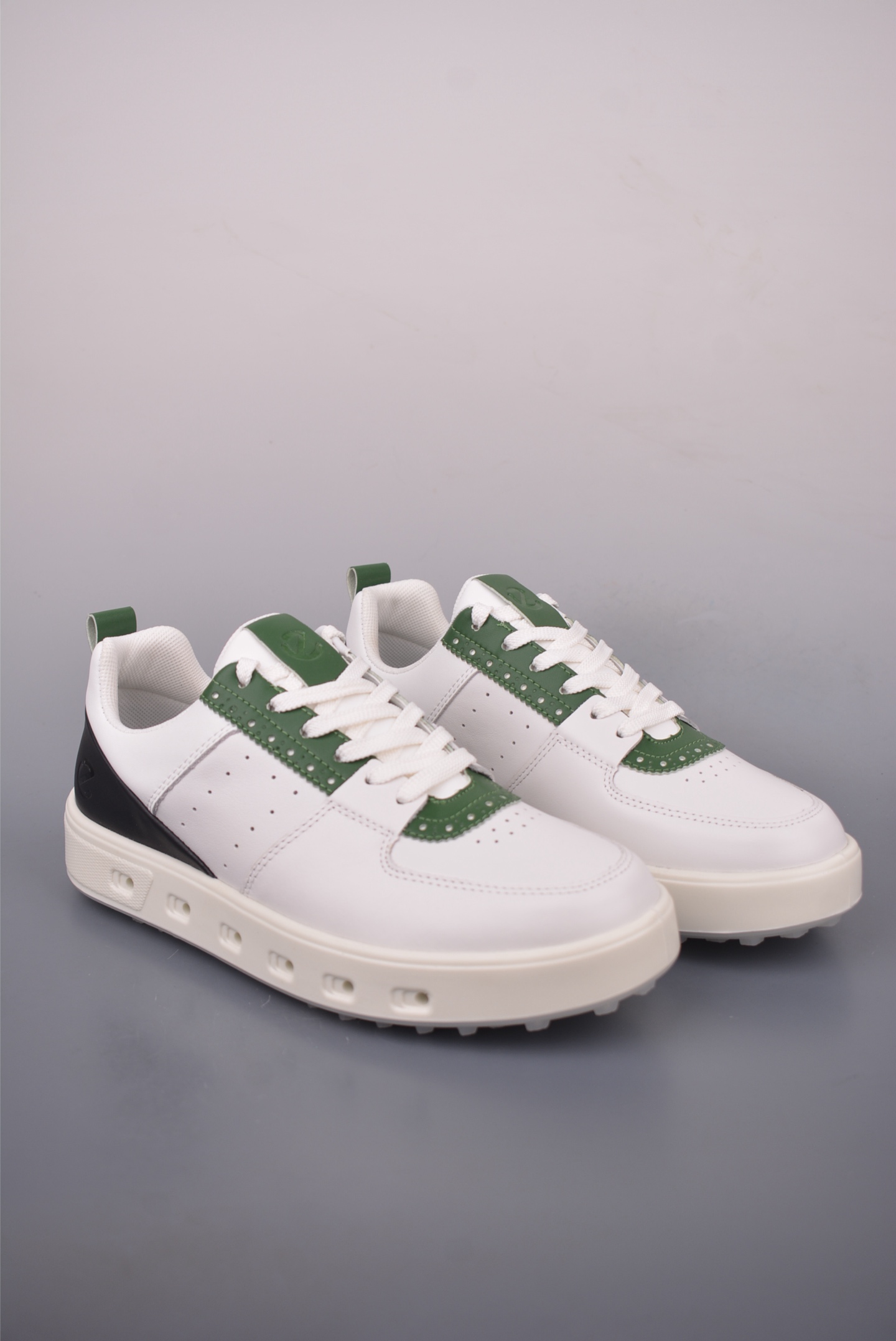 Ecco Men's Biom Lightweight Leather Sneakers - White & Green, Sizes 39-44 2 i1759624455641 9587 0 0