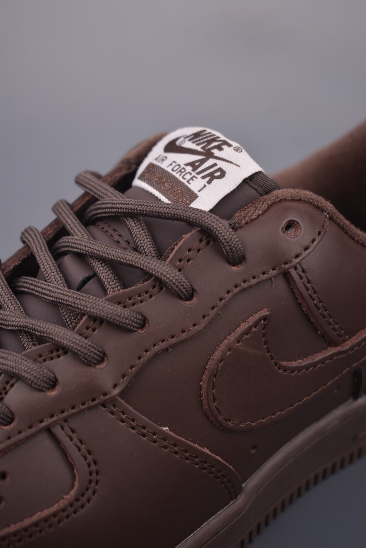 Nike Air Force 1 Low Brown Leather Sneakers with Supreme Detail -CU9225 8 i1759624816335 6735 0 6
