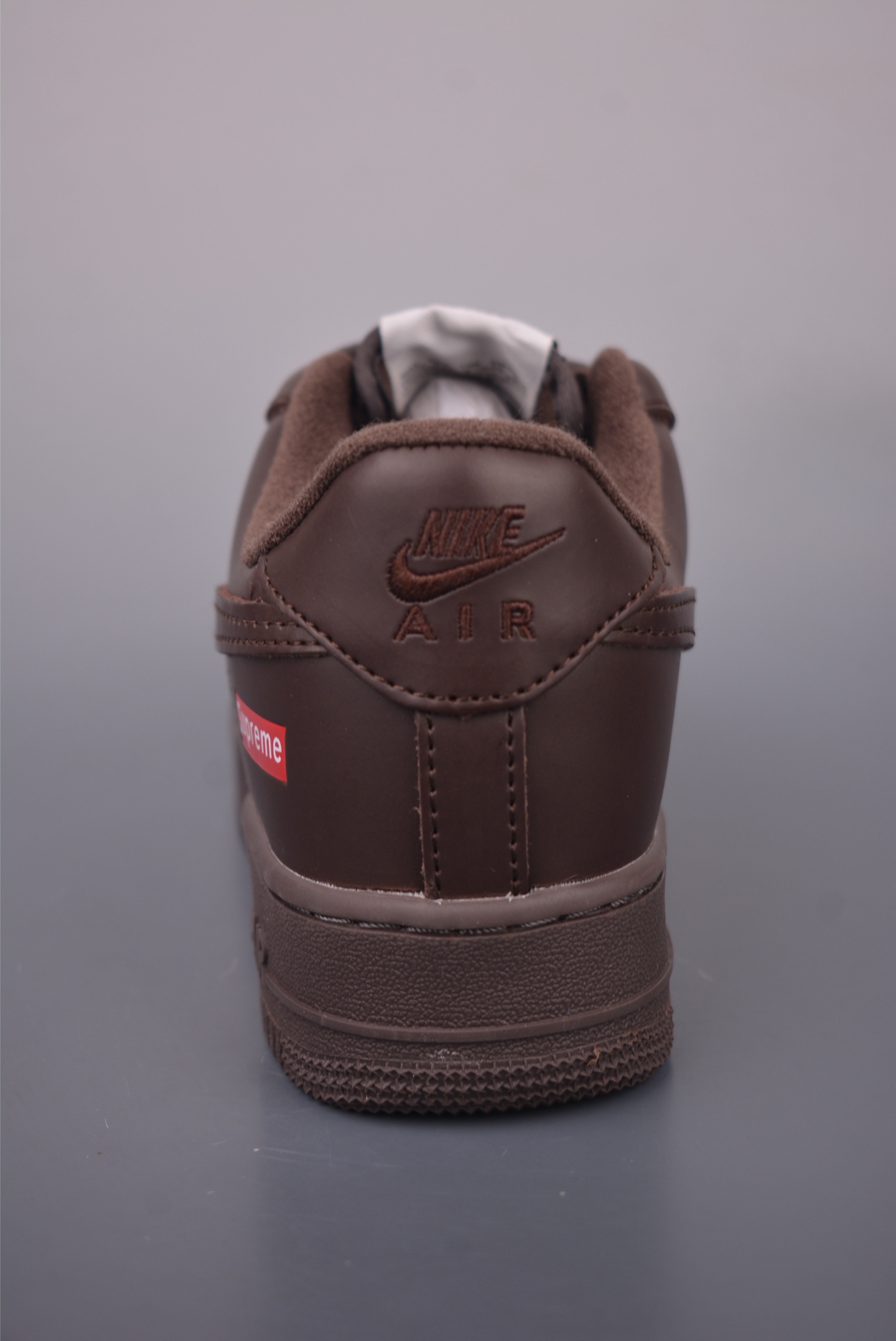 Nike Air Force 1 Low Brown Leather Sneakers with Supreme Detail -CU9225 5 i1759624818173 5254 0 3