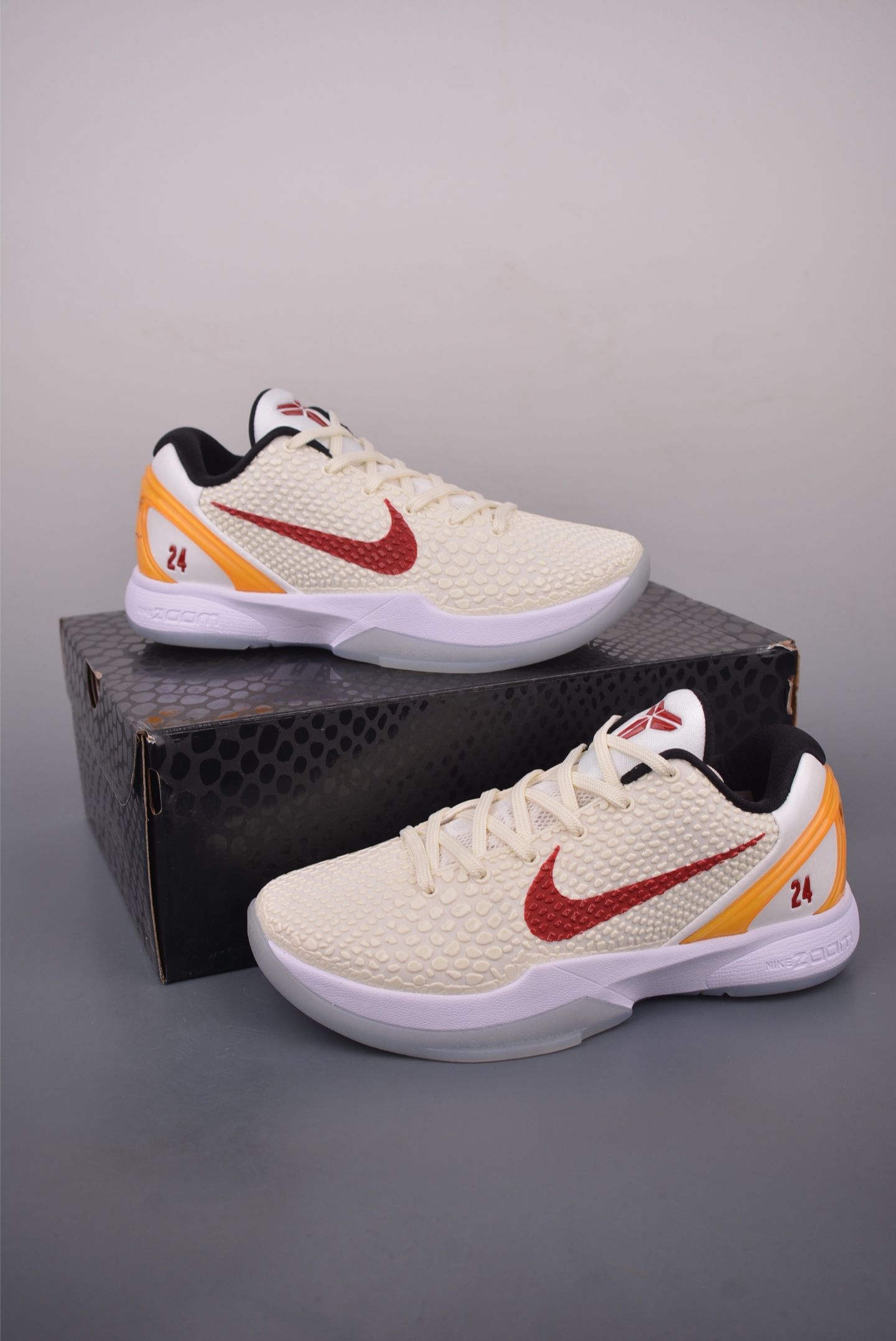 Nike Zoom Kobe 6 Protro Basketball Shoes - Cream/Red - Limited Edition 6 i1759624899165 2501 0 4