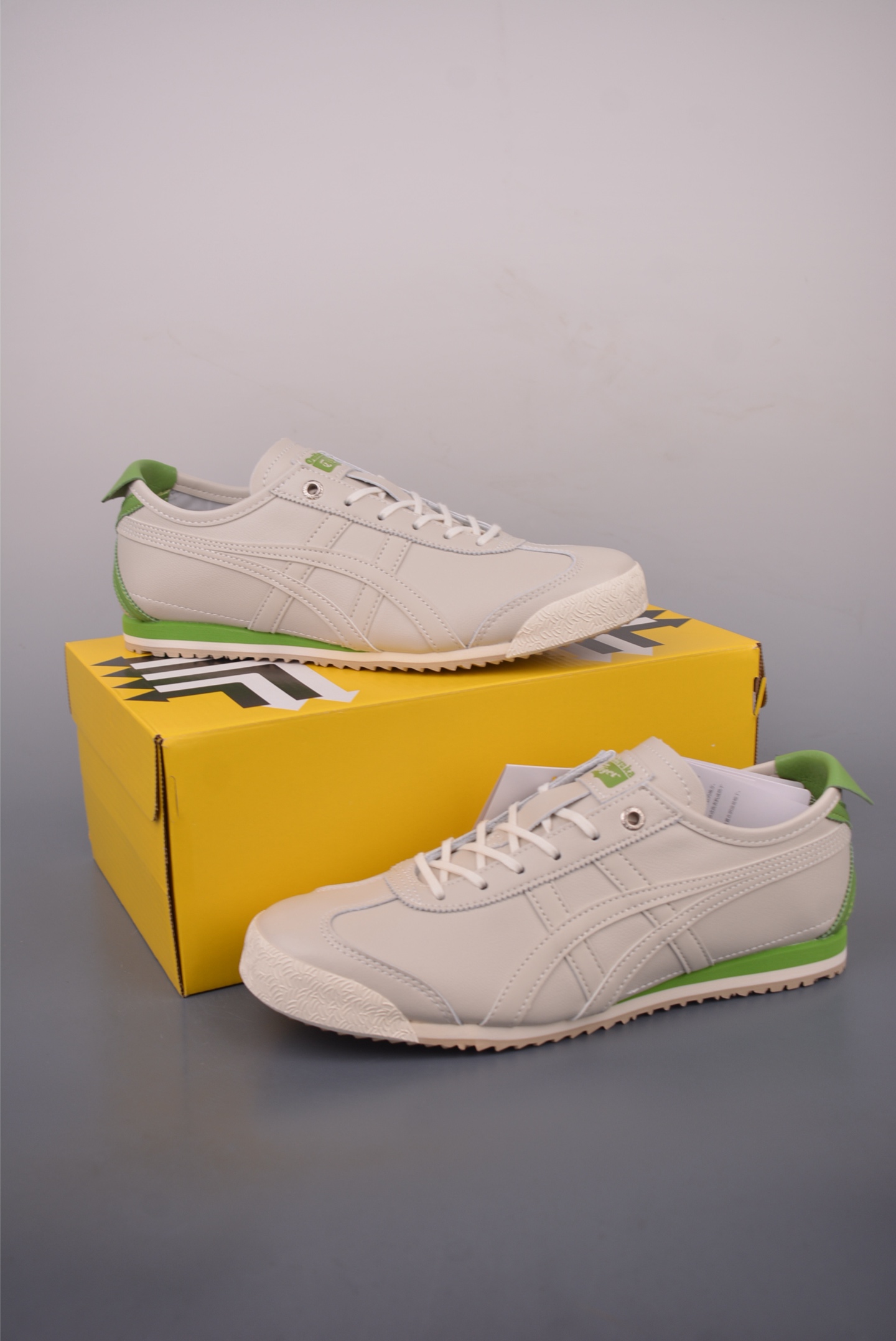 Onitsuka Tiger MEXICO 66 SD Cream/Green Leather Sneakers - Premium Quality 6 i1759706358157 7662 0 4