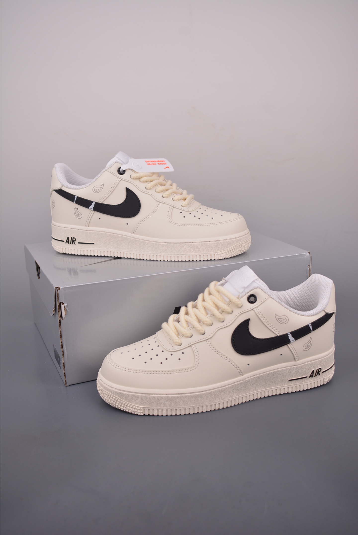 Nike Air Force 1 Low Paisley Cream White,Honeycomb Cushion,Unisex Sneakers 6 i1759966821407 7685 0 4
