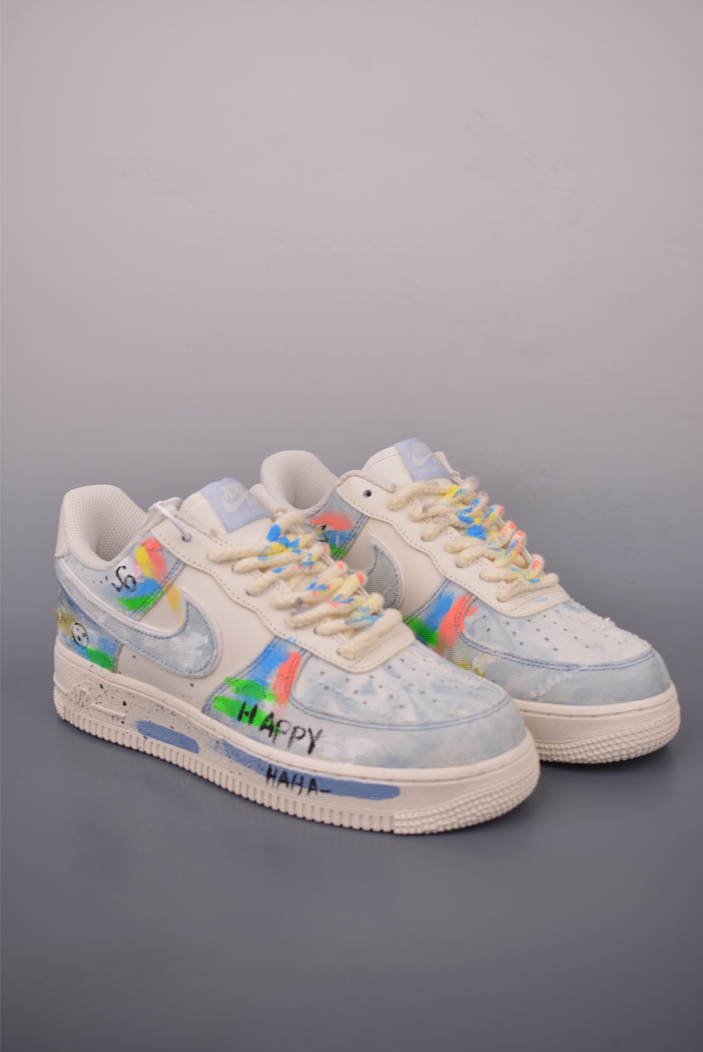Nike Air Force 1 Low 'Happy' Custom Graffiti Sneakers - Limited Edition 2 i1759966887417 2983 0 0