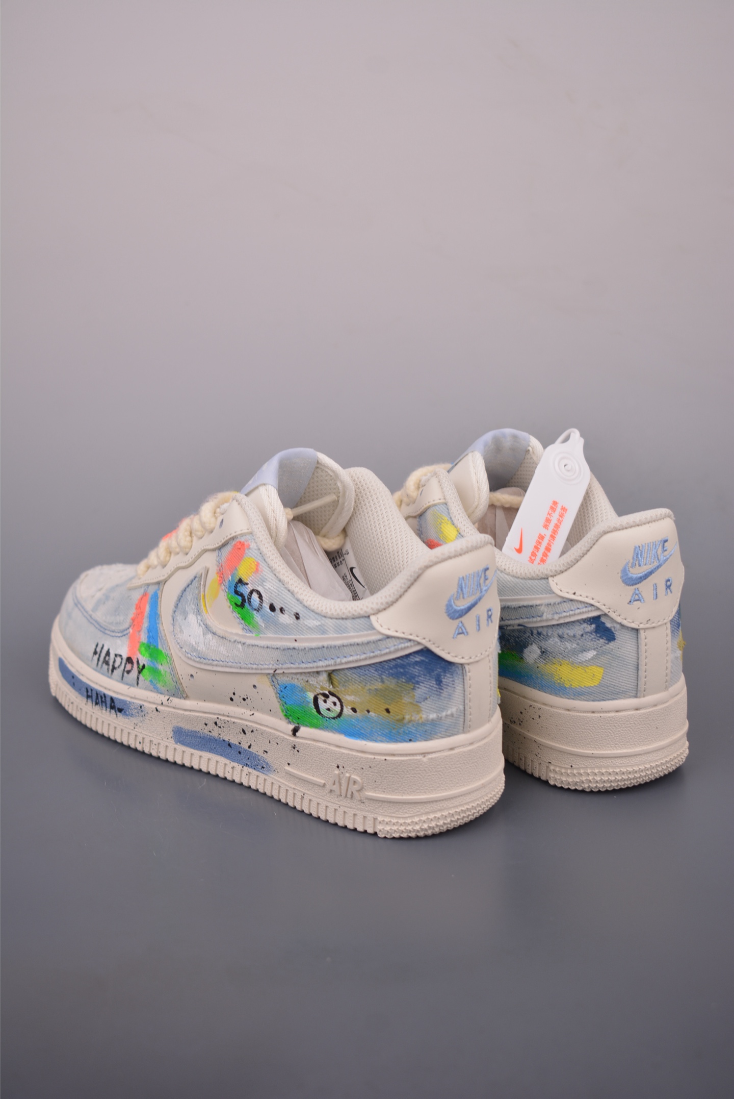 Nike Air Force 1 Low 'Happy' Custom Graffiti Sneakers - Limited Edition 3 i1759966887477 6507 0 1
