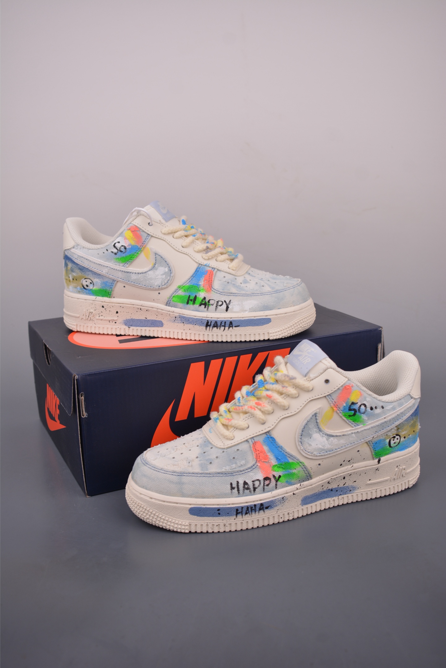 Nike Air Force 1 Low 'Happy' Custom Graffiti Sneakers - Limited Edition 6 i1759966889972 7983 0 4