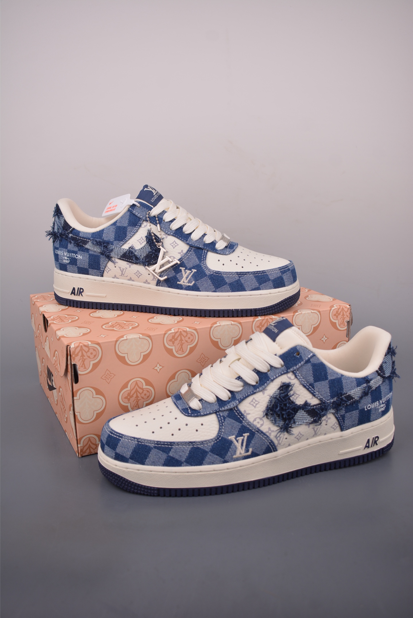 Nike Air Force 1 Low Louis Vuitton Collab Blue Denim Sneakers 6 i1759966976099 5216 0 4