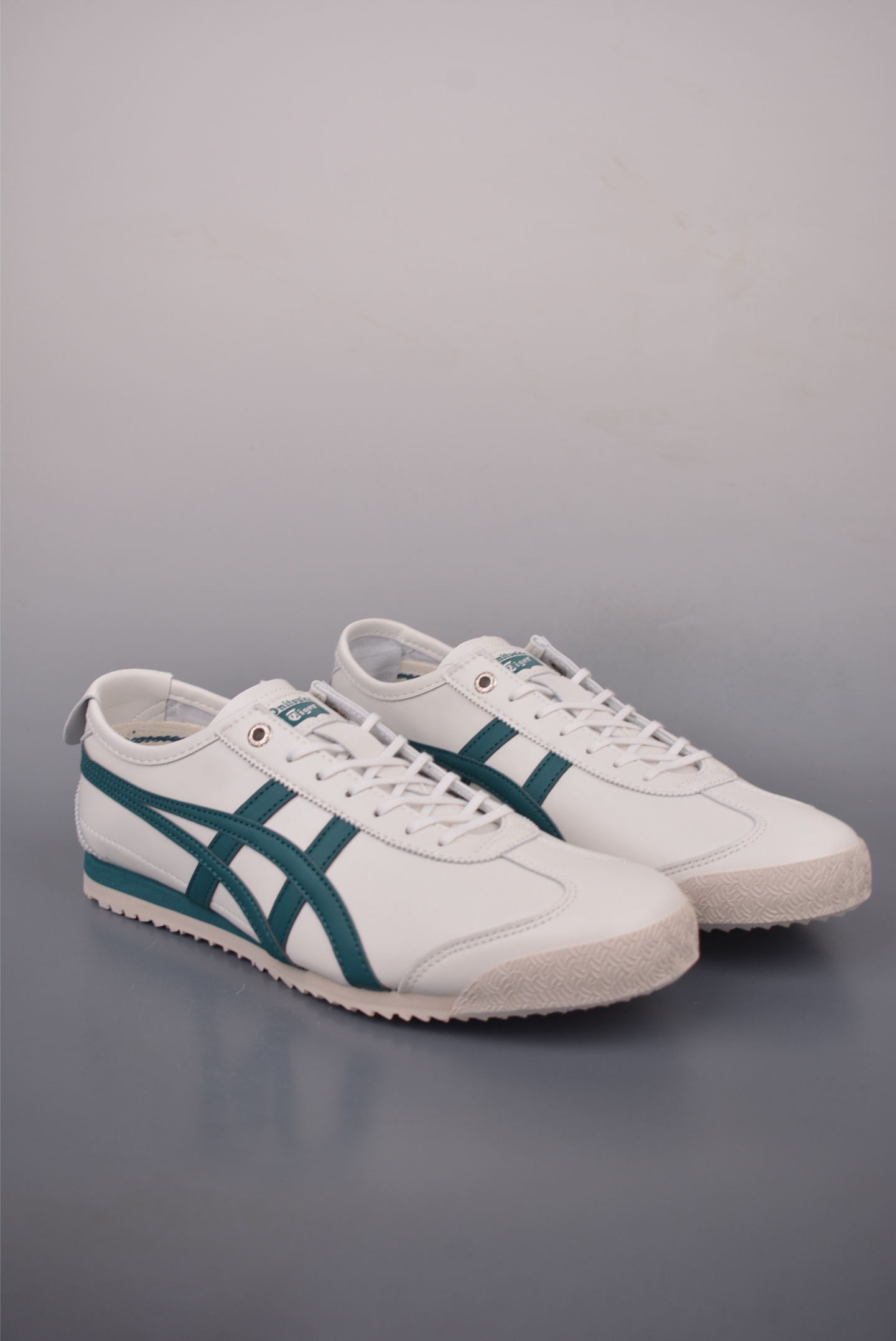 Onitsuka Tiger MEXICO 66 SD White/Dark Green Leather Upper Shoes
