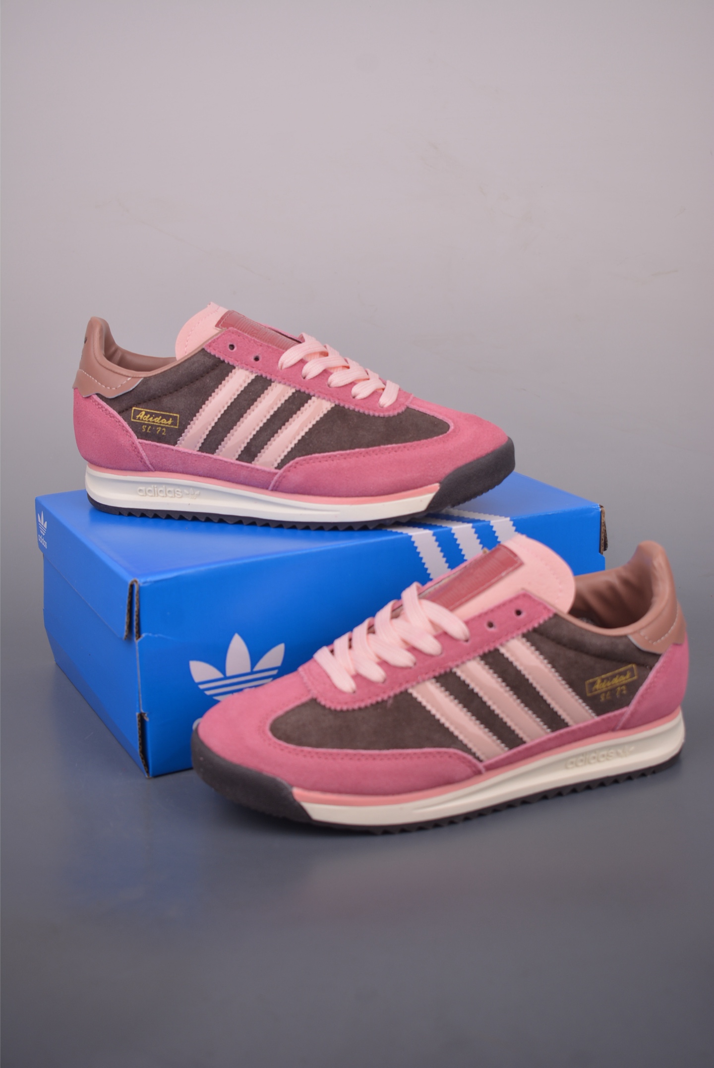 Adidas Originals SL 72 RS Lightweight Retro Running Shoes - Pink/Brown 5 i1760053778973 4110 0 4
