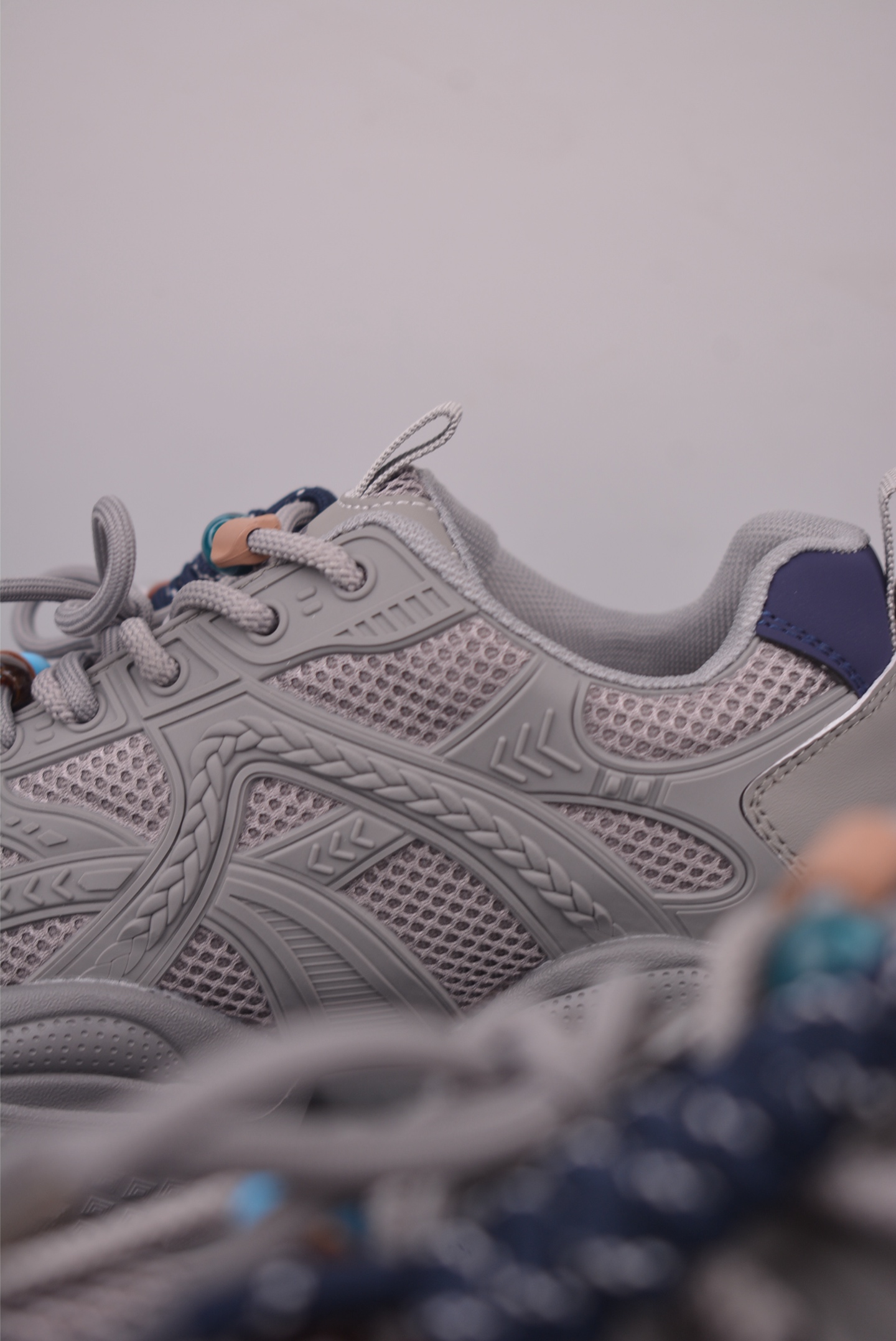Chunky Low Platform Sneakers, Breathable Mesh, Stylish Look,Gray, Size 35-40 9 i1760055116149 428 0 7