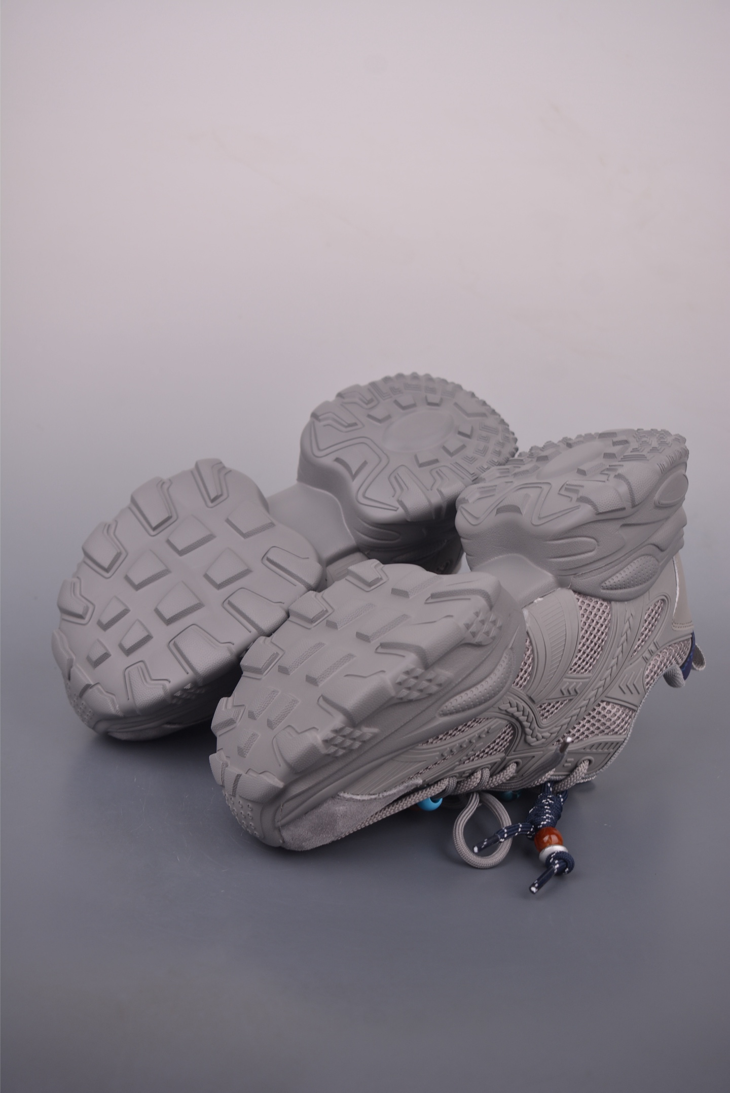 Chunky Low Platform Sneakers, Breathable Mesh, Stylish Look,Gray, Size 35-40 4 i1760055116214 8540 0 2