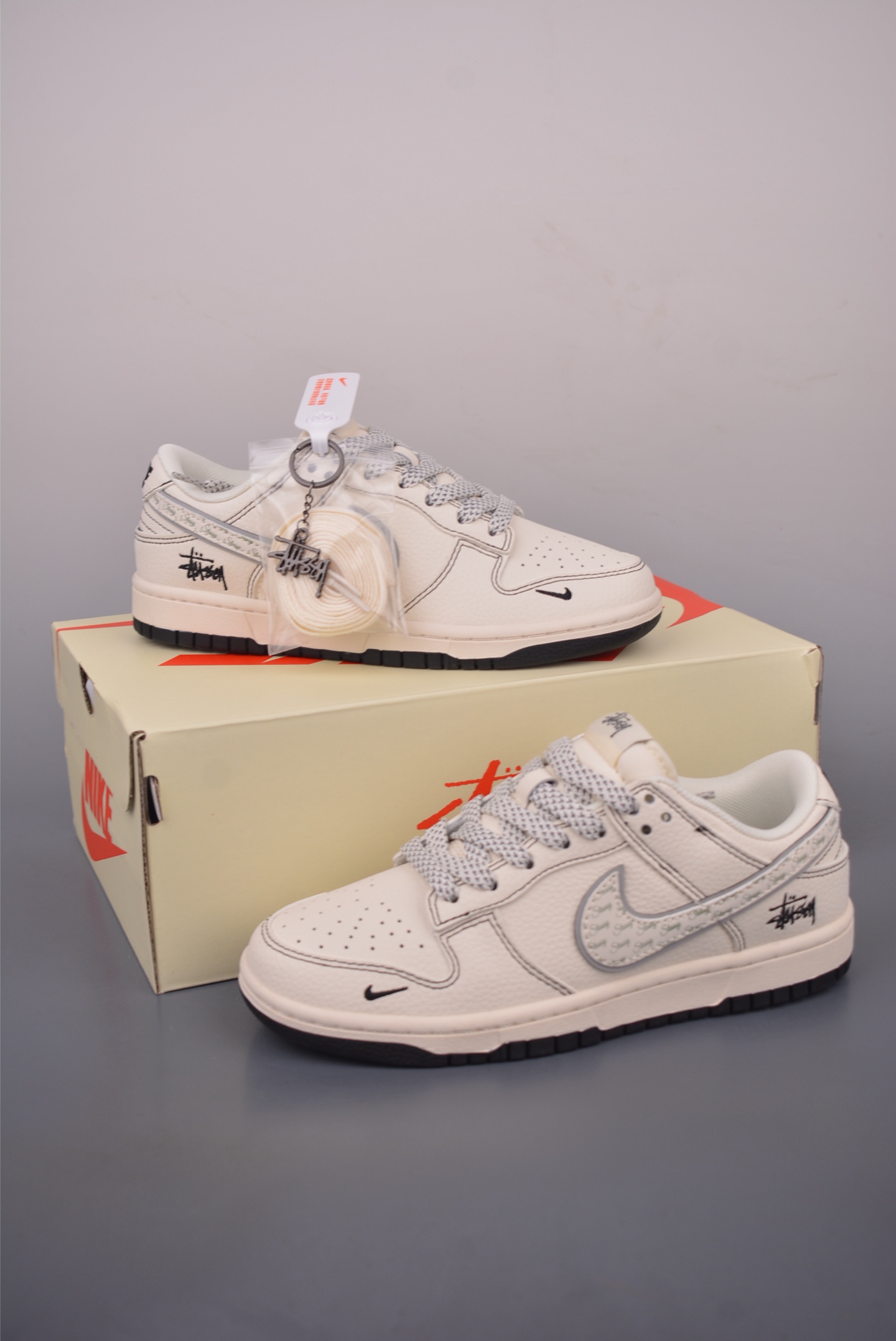 Nike SB Dunk Low Stussy Cream Sneakers - Original Leather, Premium Quality 6 i1760096201258 9306 0 4
