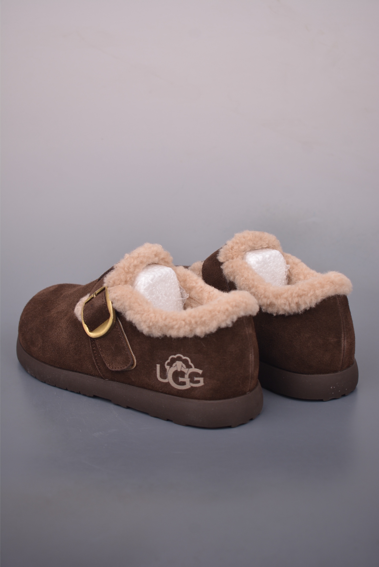 UGG Women's Tasman Buckle Slipper - Chestnut Suede with Sheepskin Trim 2 i1760136503381 59 0 1