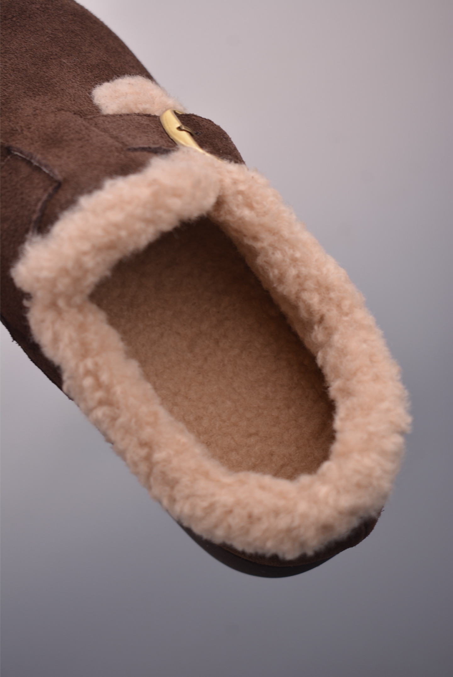 UGG Women's Tasman Buckle Slipper - Chestnut Suede with Sheepskin Trim 9 i1760136505606 1827 0 8