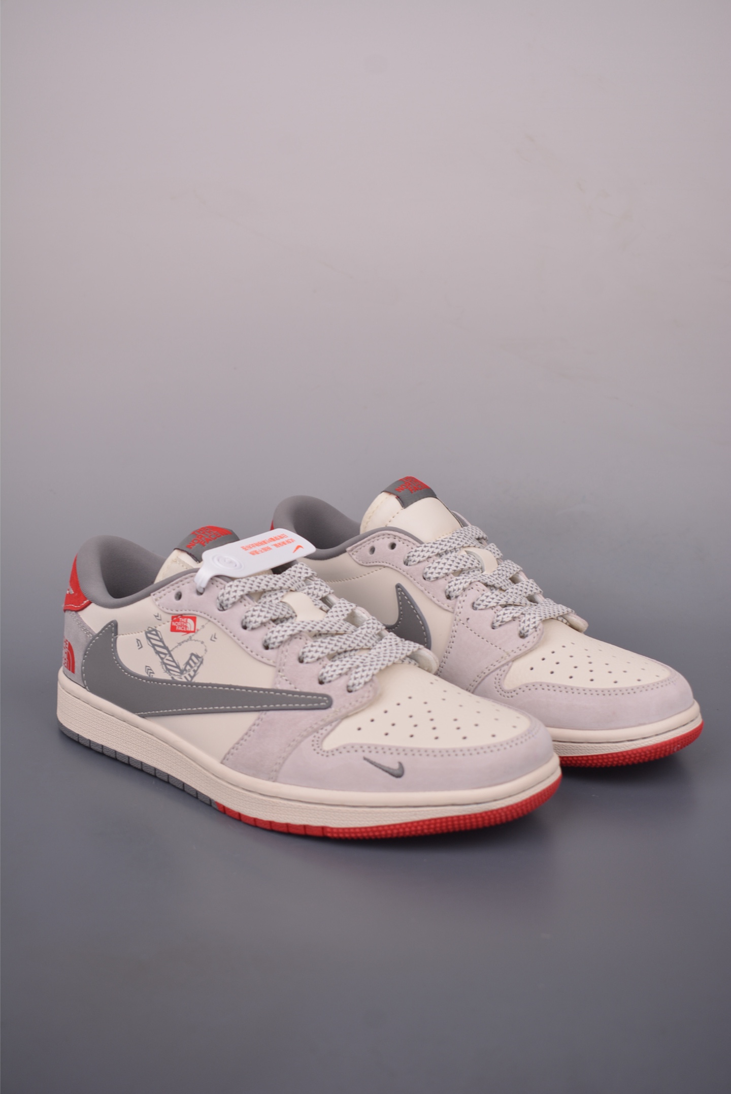 Travis Scott x Fragment x The North Face Air Jordan 1 Low Collab Sneakers