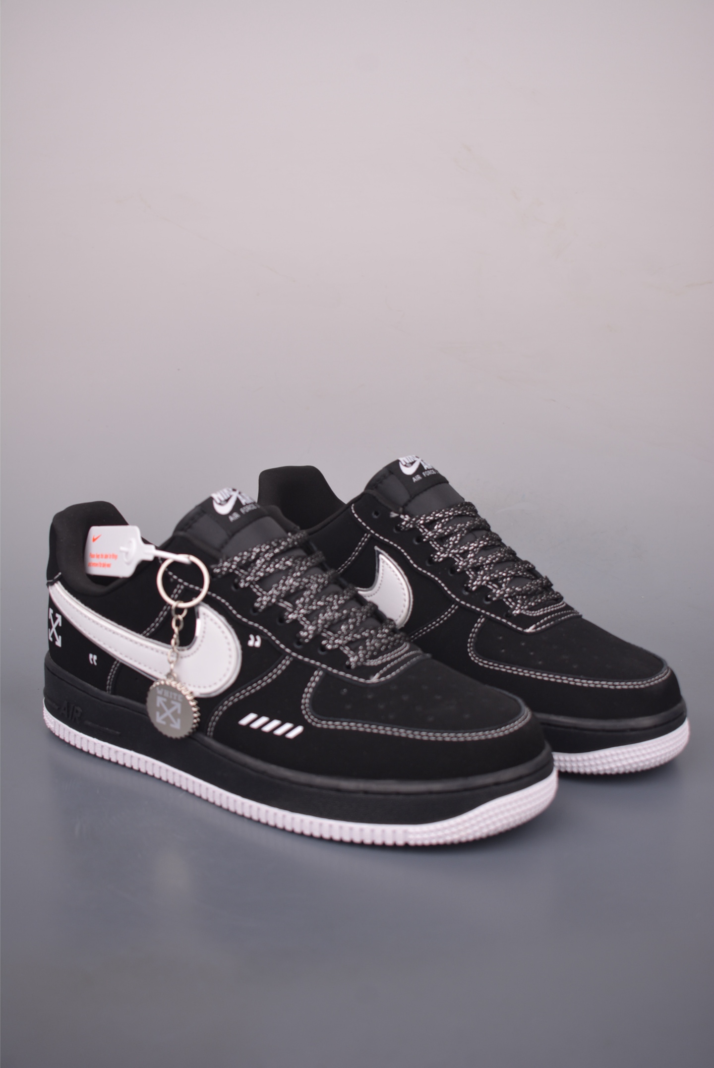 Nike Air Force 1 Low OFF Collab Black/White, Original Edition, All Sizes