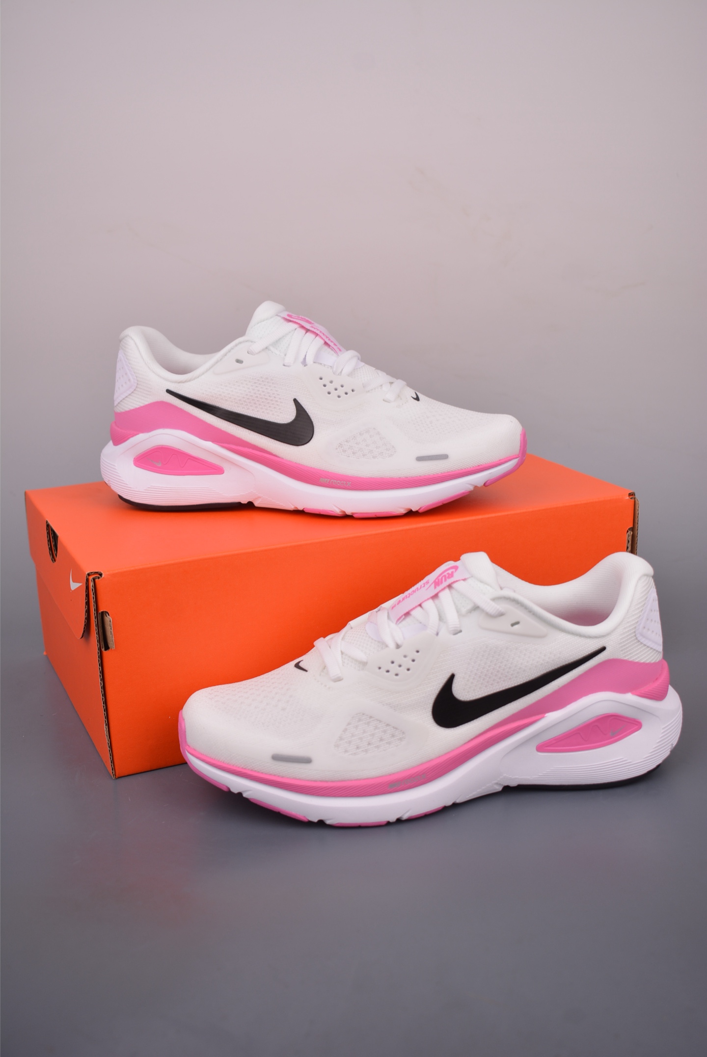 Nike Air Structure 26 Women's Running Shoes - White/Pink, Zoom Cushioning 5 i1760312413076 5106 0 4