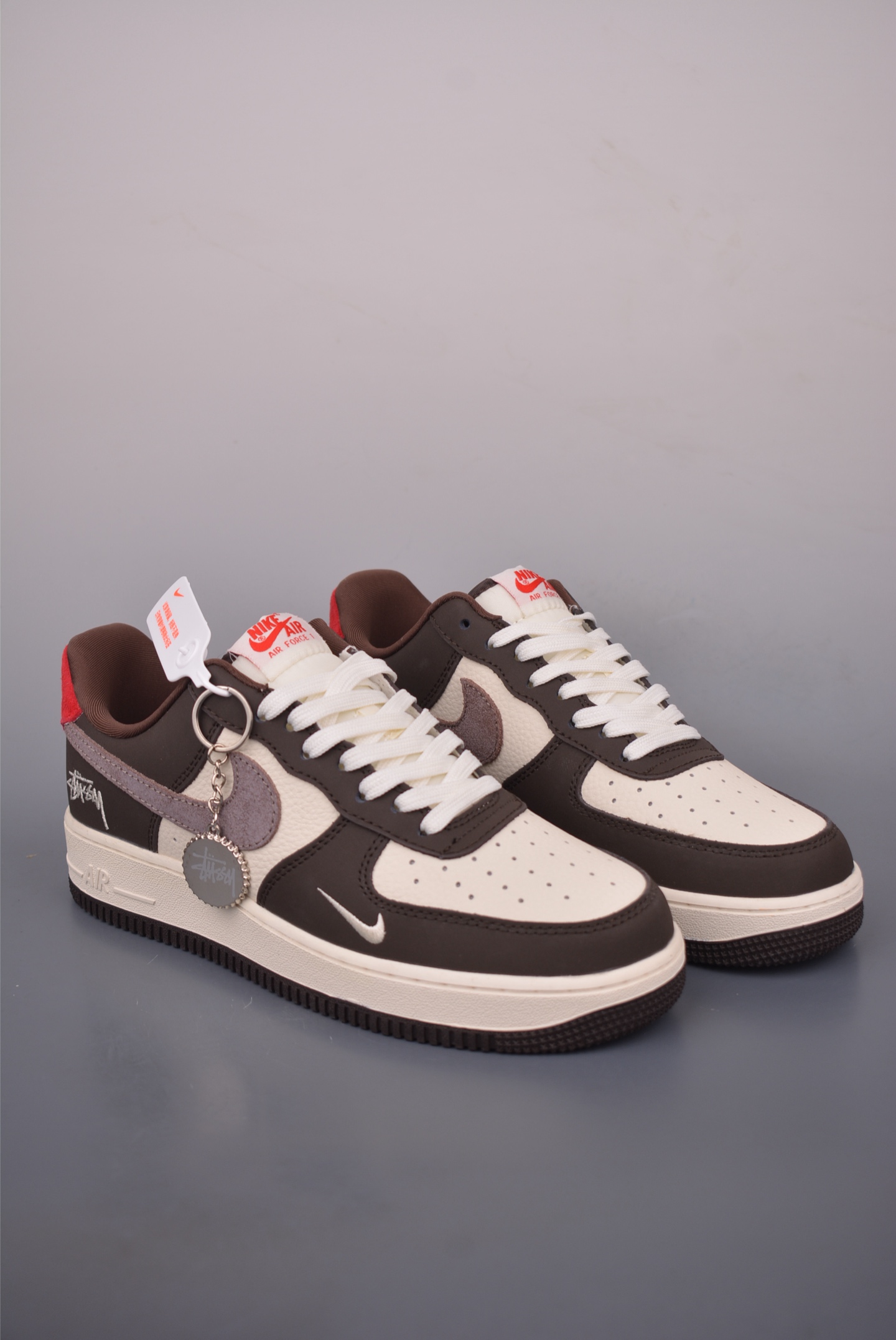 Nike Air Force 1 Low Stussy Fossil Sneakers, Men's Fashionable and Stylish Shoes 2 i1760312757644 8970 0 0
