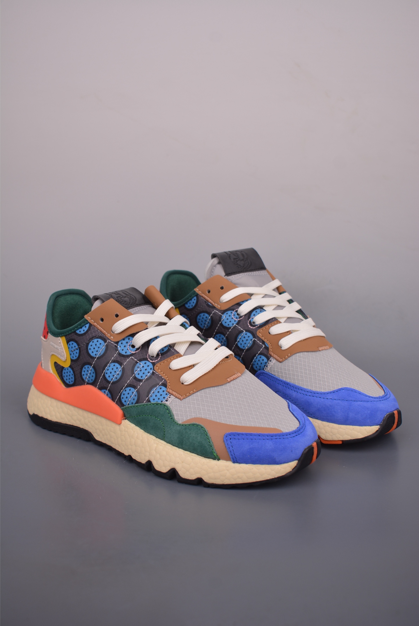 Adidas Nite Jogger Boost Retro Running Shoes with Suede and Mesh Design