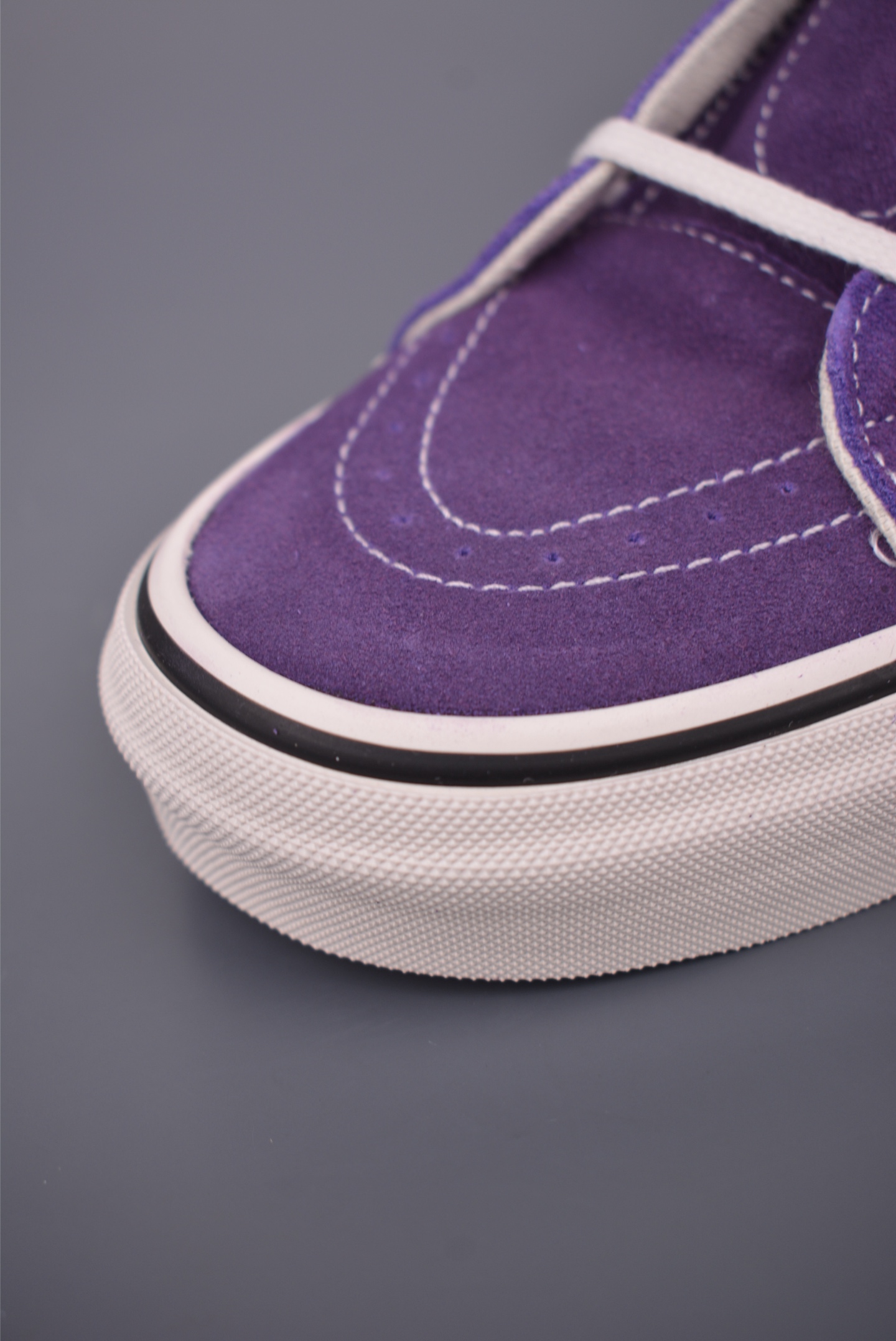 Vans SK8-Mid 蓝紫拼接 范斯复古中帮硫化帆布鞋