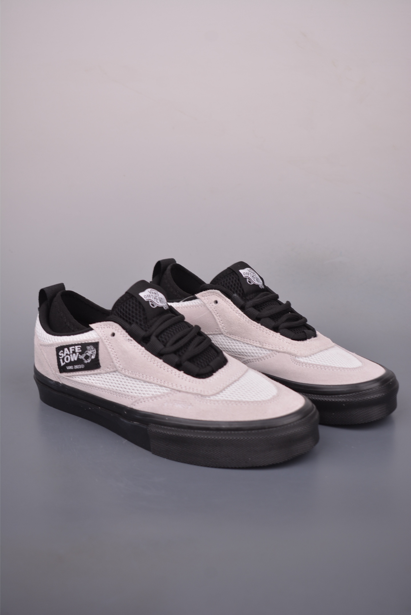 Atiba Jefferson x Vans Skate Safe White/Black Skateboarding Shoes