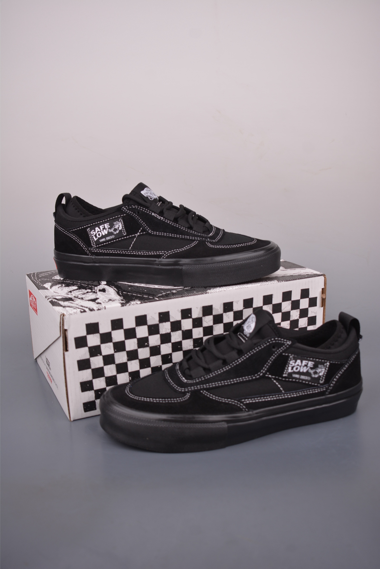 Atiba Jefferson x Vans Skate Safe Black/White Lightweight Comfortable Shoes