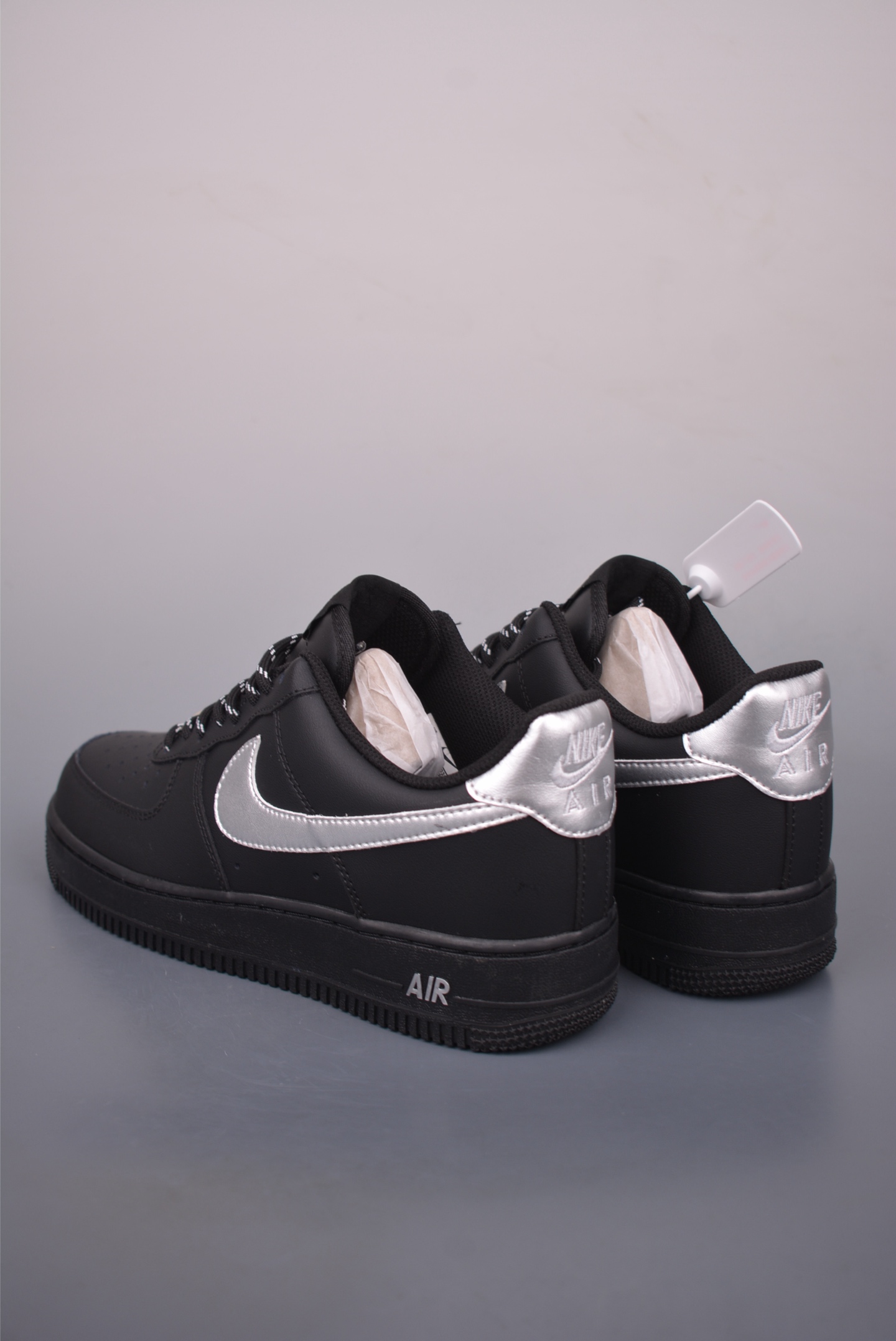 Nike Air Force 1 Low Black Silver - Original Version - All Sizes Available 3 i1760487946390 6921 0 1