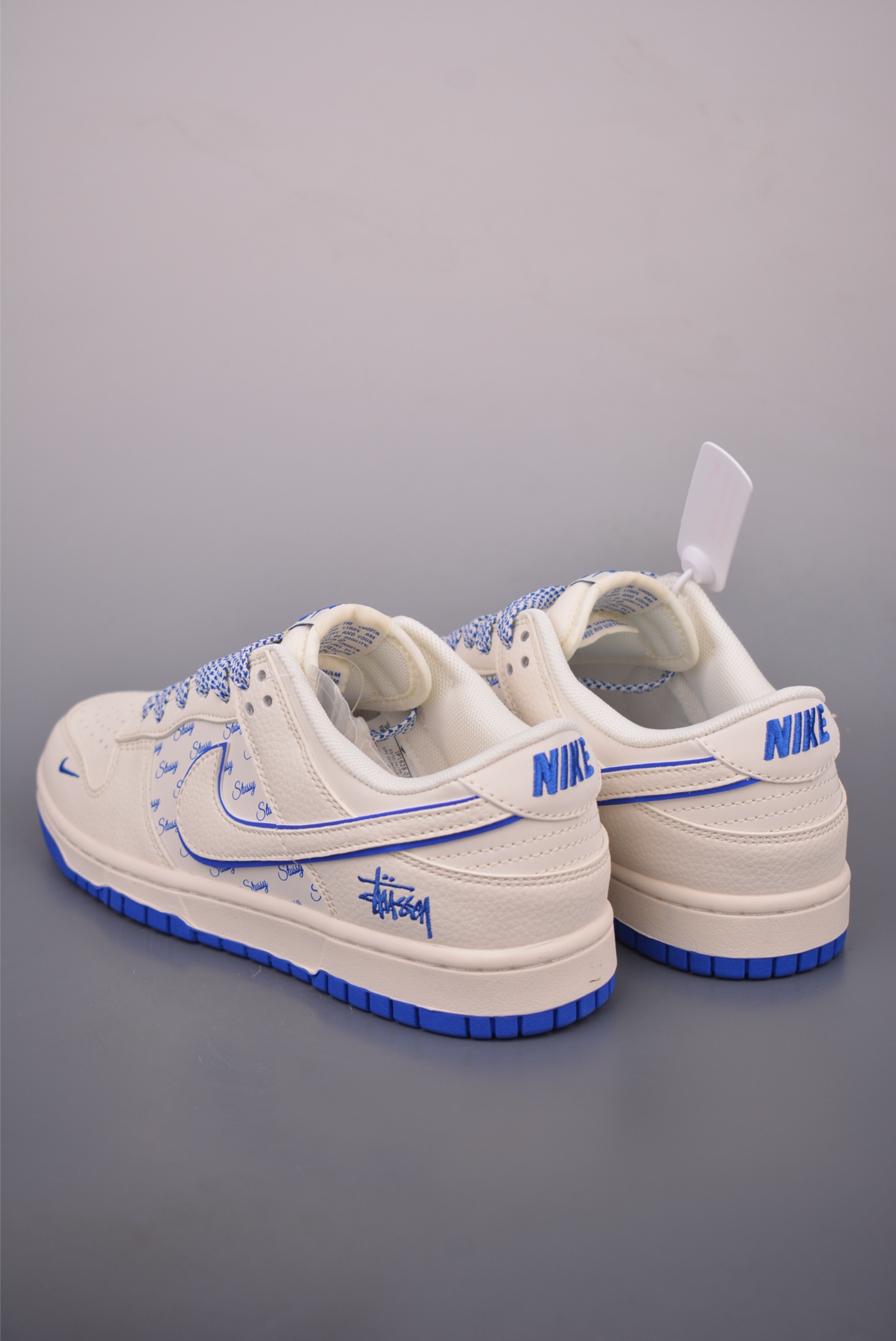 Nike SB Dunk Low Stussy Cream Blue Sneakers, Premium Leather, All Sizes 3 i1760527604815 2626 0 1