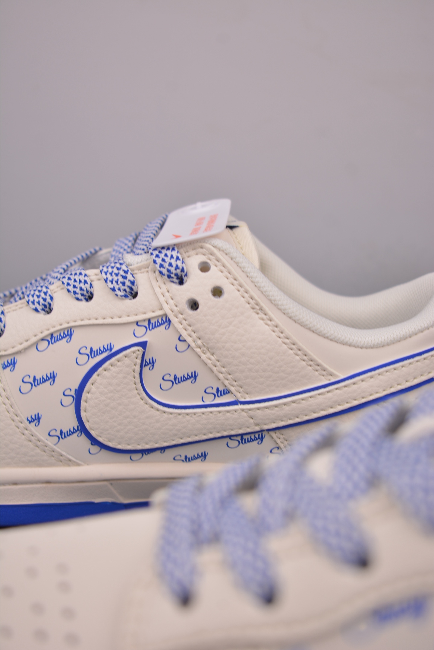 Nike SB Dunk Low Stussy Cream Blue Sneakers, Premium Leather, All Sizes 9 i1760527607164 2022 0 7