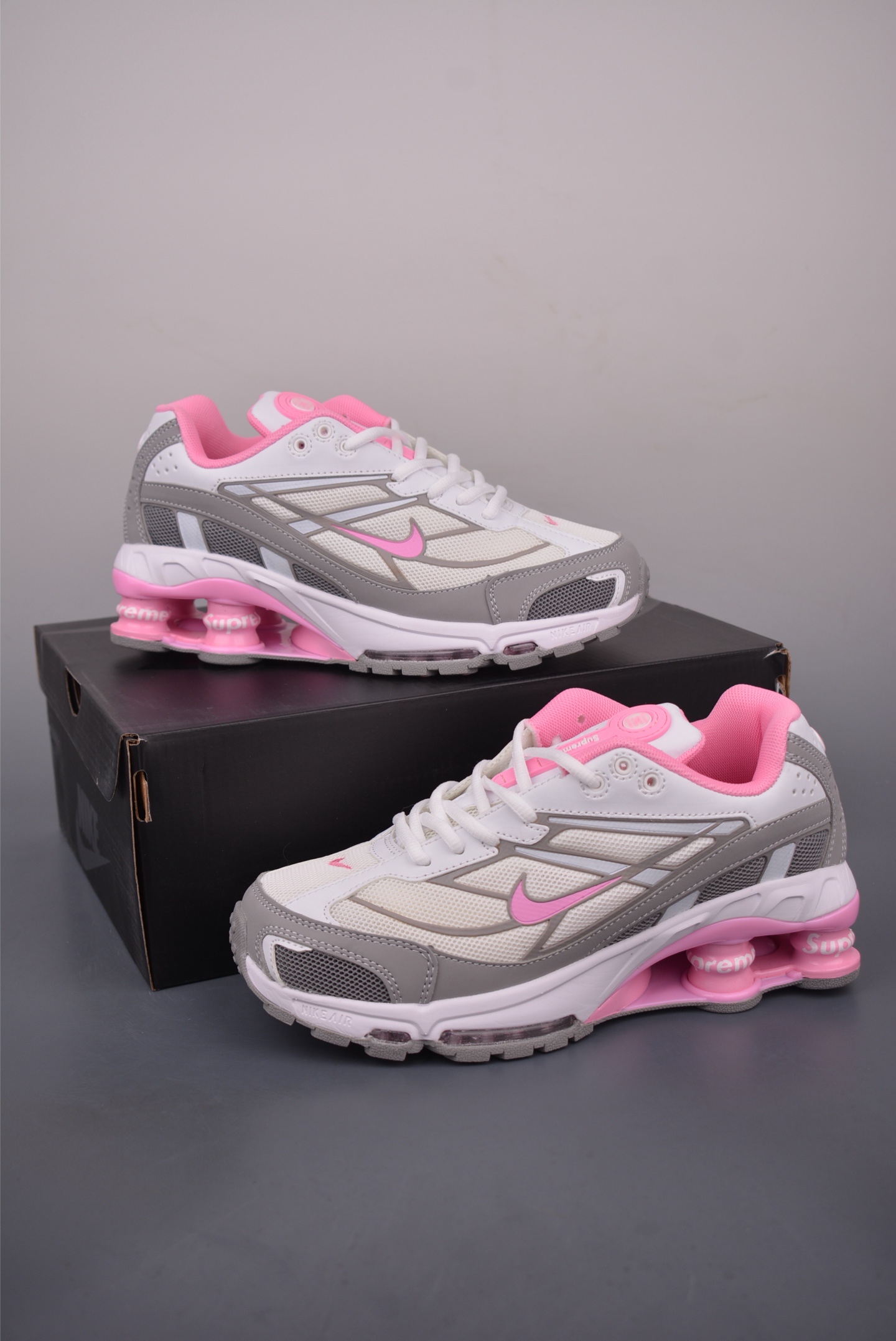 Nike Shox Ride 2 SP x Supreme Women's Running Shoes White Pink DN1615 5 i1760527841327 4632 0 4