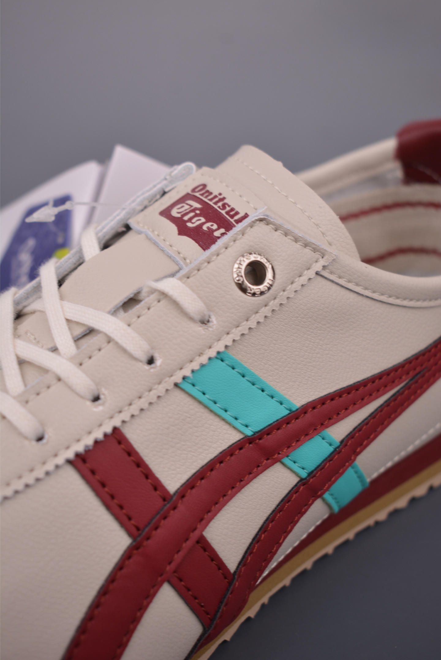 Onitsuka Tiger Mexico 66 SD Cream/Maroon Leather Sneakers - Size 36-45 7 i1760555376264 1246 0 9