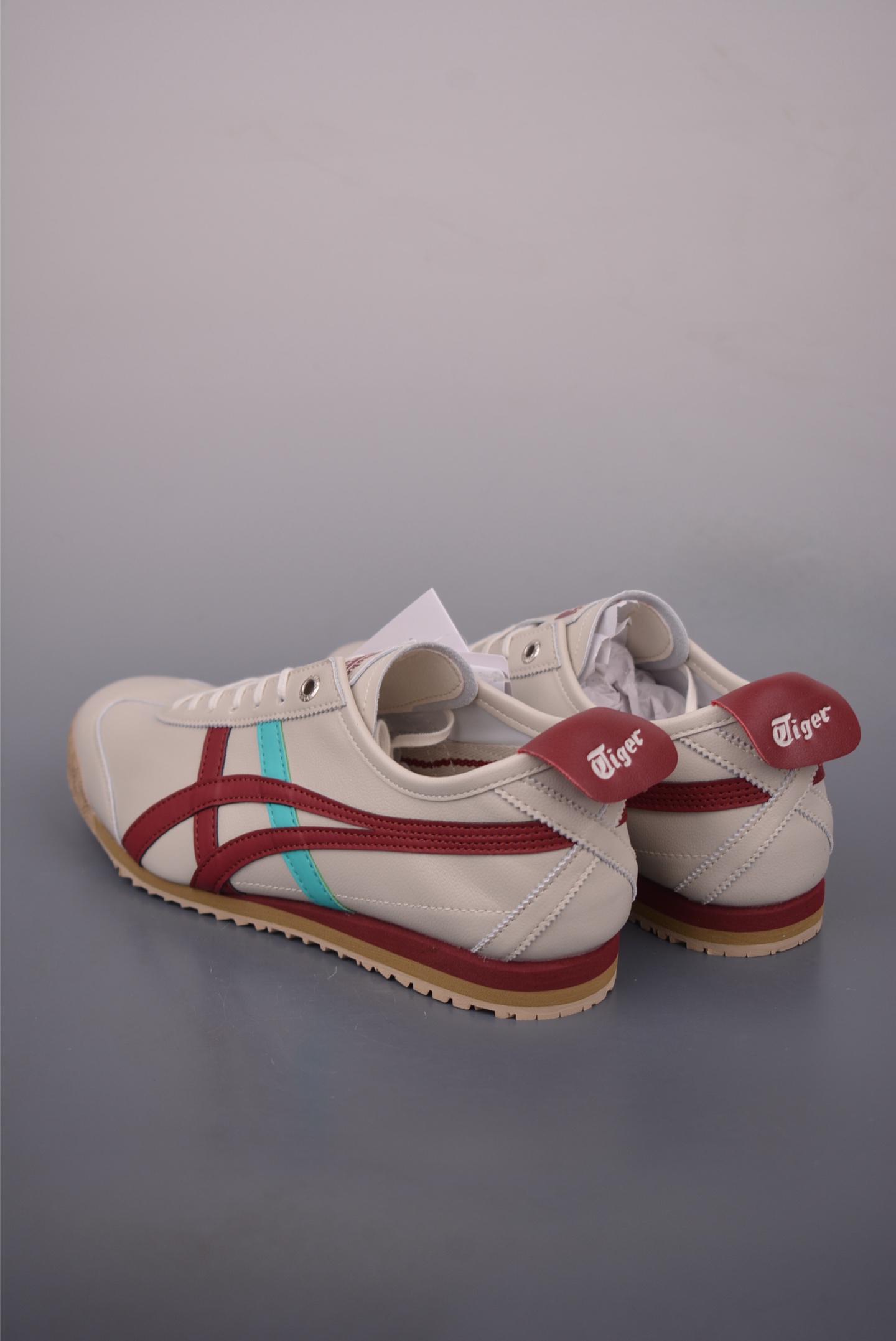 Onitsuka Tiger Mexico 66 SD Cream/Maroon Leather Sneakers - Size 36-45 2 i1760555413618 8480 0 1