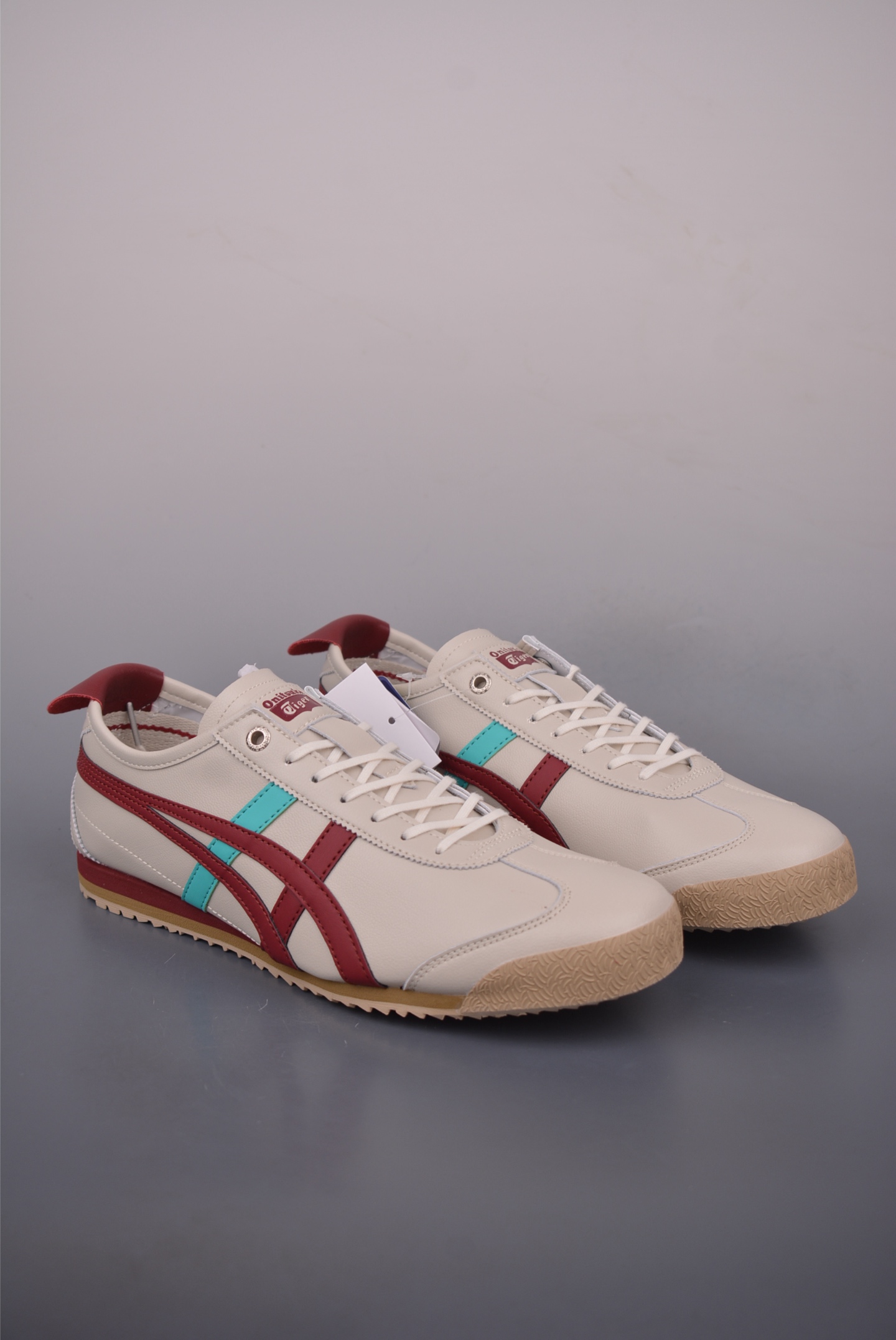 Onitsuka Tiger Mexico 66 SD Cream/Maroon Leather Sneakers - Size 36-45 1 i1760555416070 7122 0 0