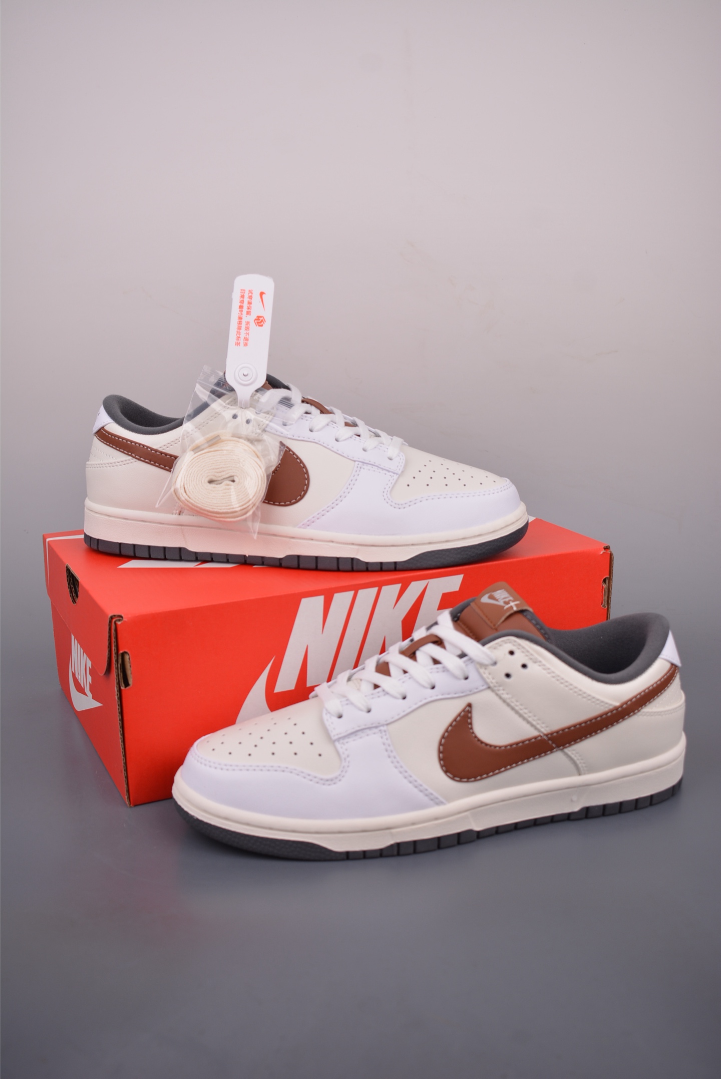 Nike SB Dunk Low White/Brown Premium Leather Sneakers IM6670-2022622 5 i1760659674164 6484 0 4